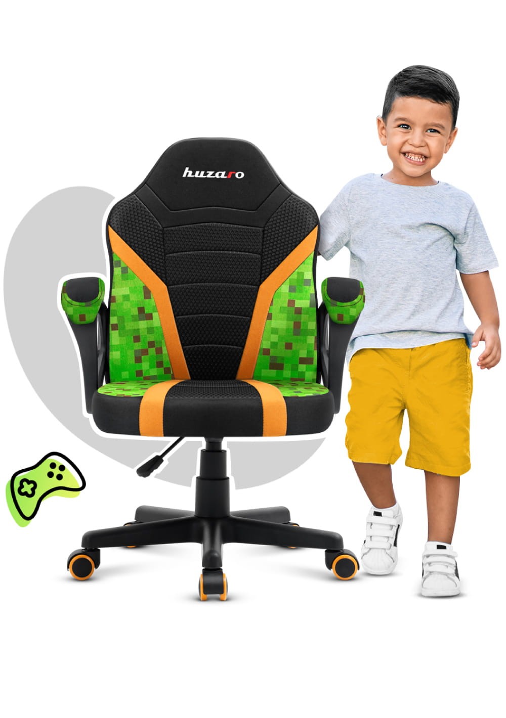 HUZARO RANGER 1.0 Pixel Mesh Kinderstoel voor Gaming