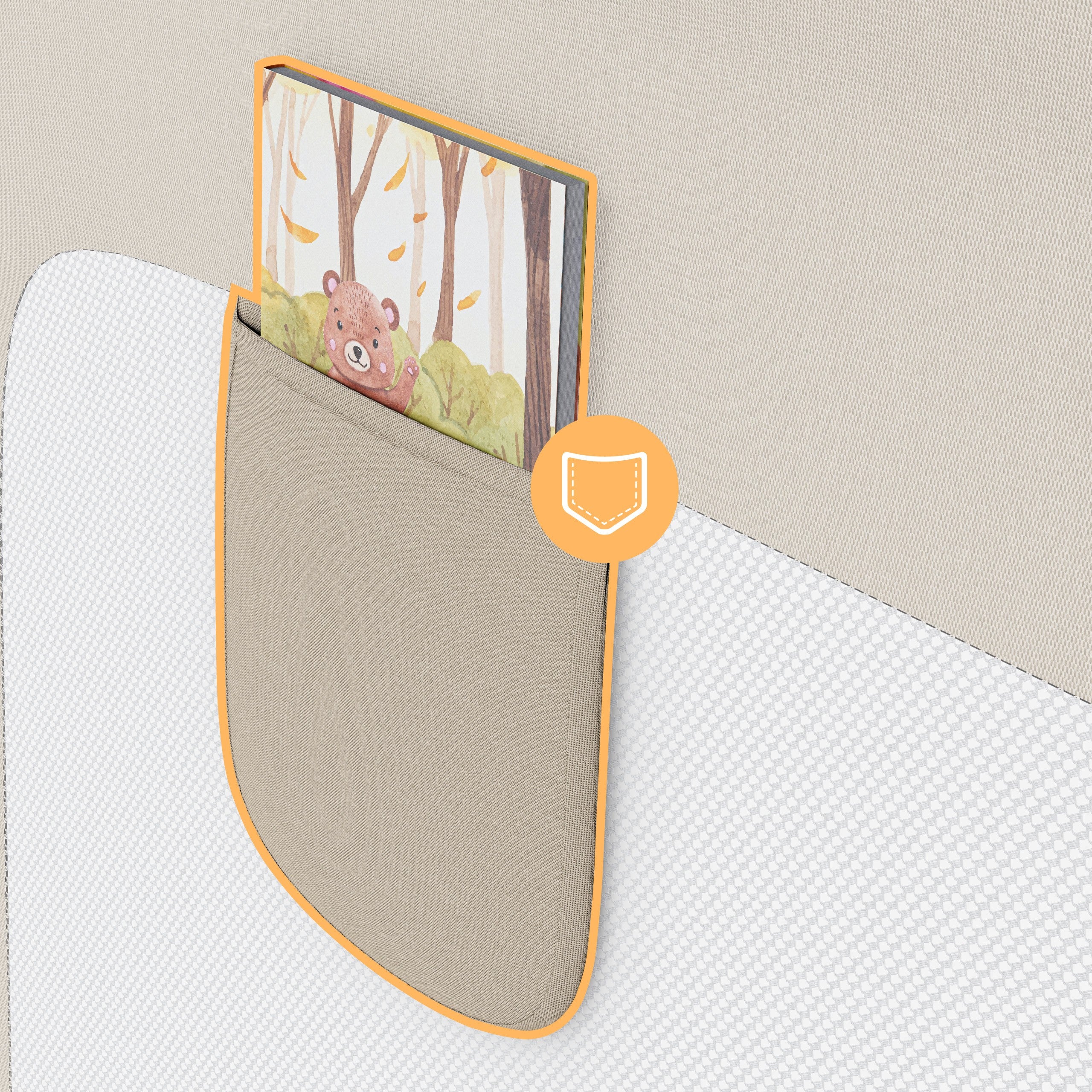 Veiligheidshek voor bed 180cm Tulano Cover 48 Beige
