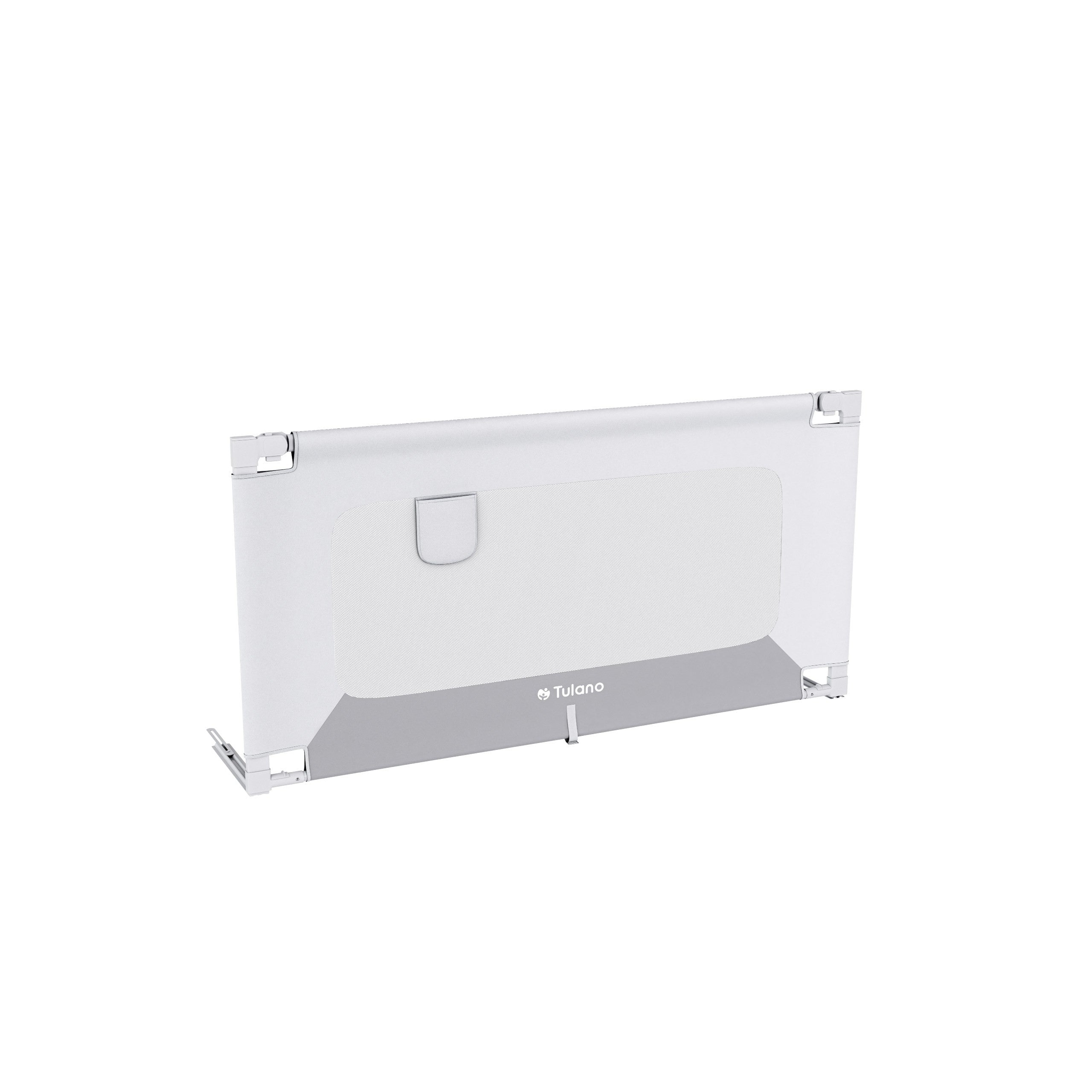 Veiligheidshek voor bed 140 cm Tulano Cover 44 Wit-Grijs