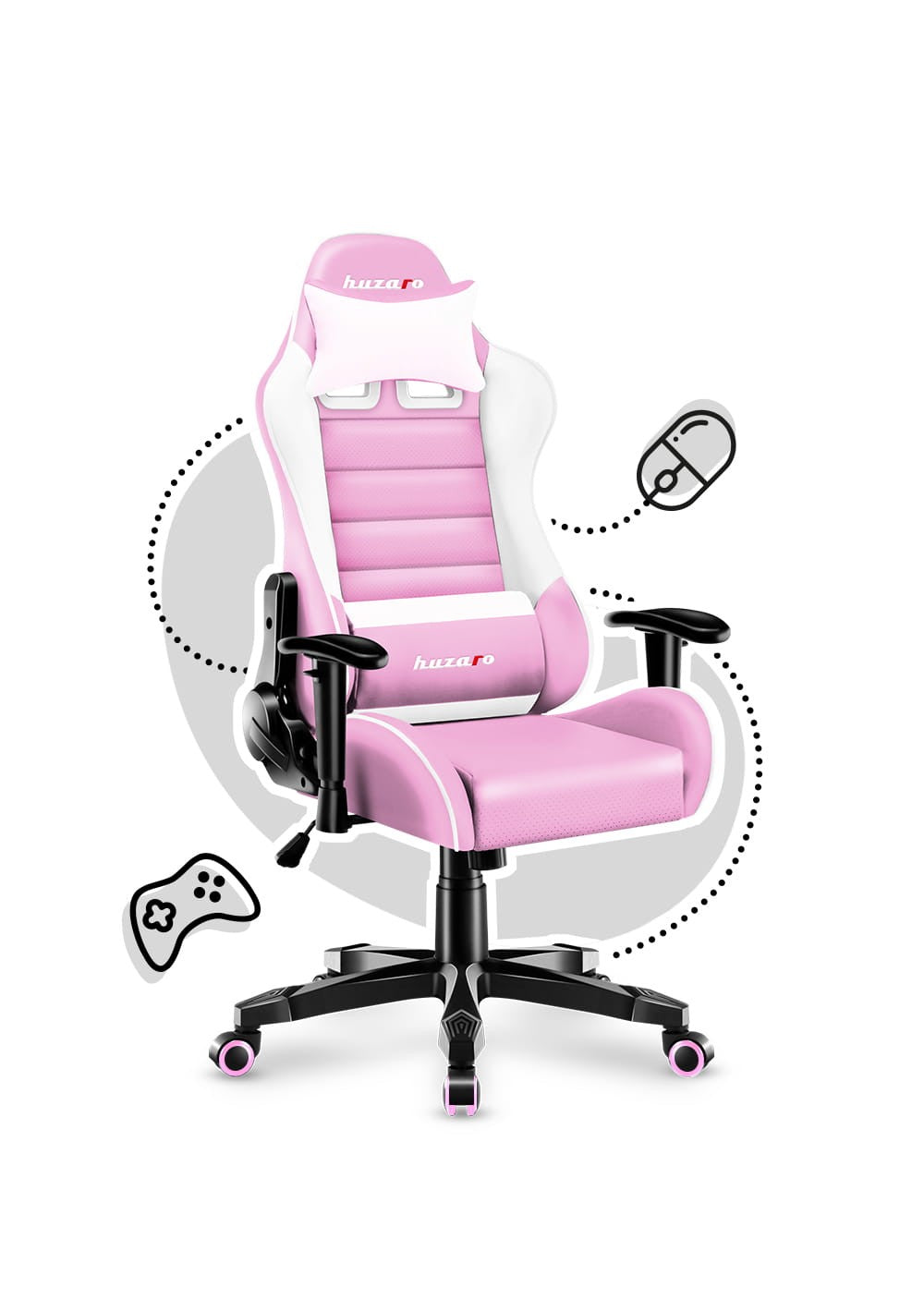 OUTLET Kinderstoel HUZARO RANGER 6.0 Roze