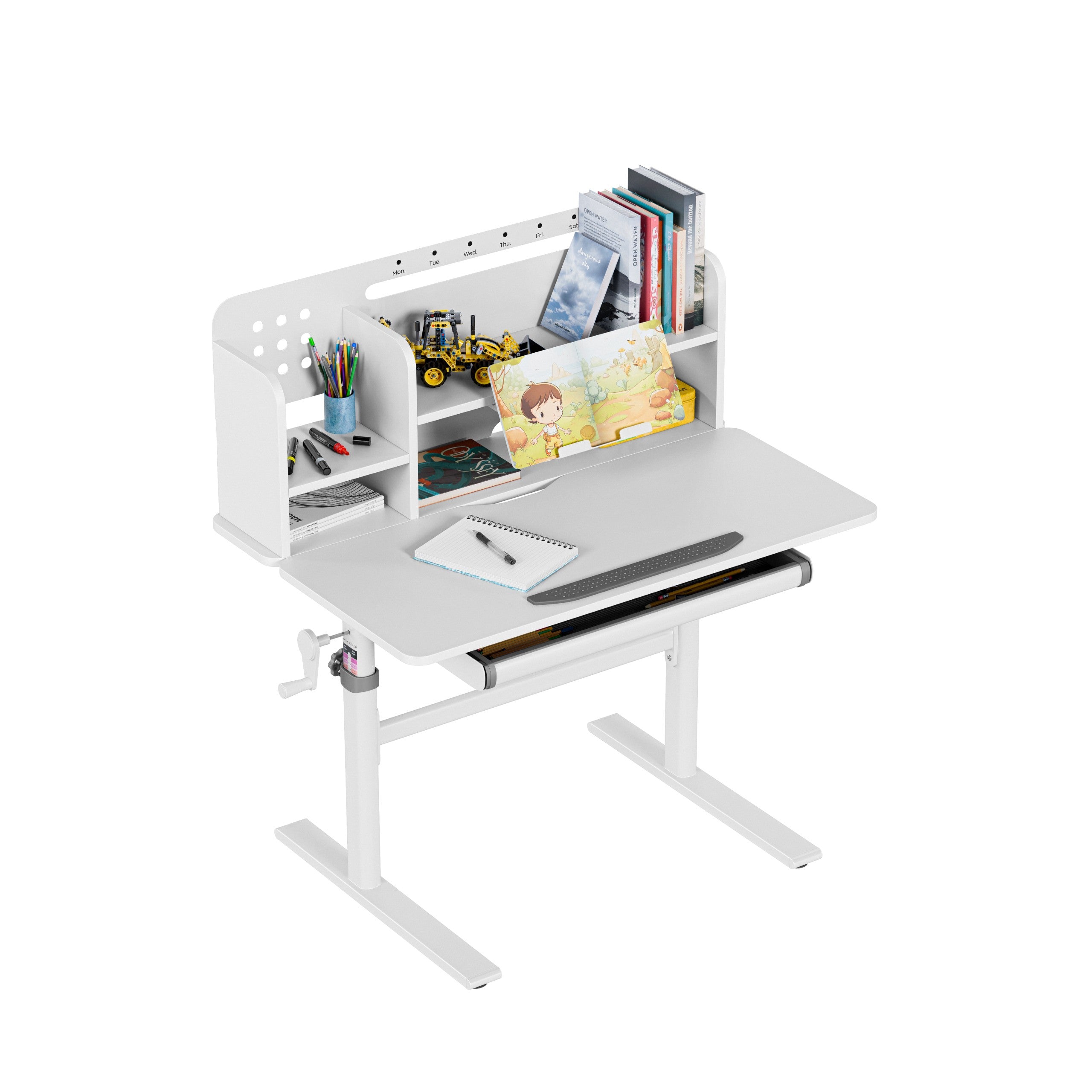 Ergonomisch kinderbureau Mark Adler Studie 5.0 Grijs 90 cm