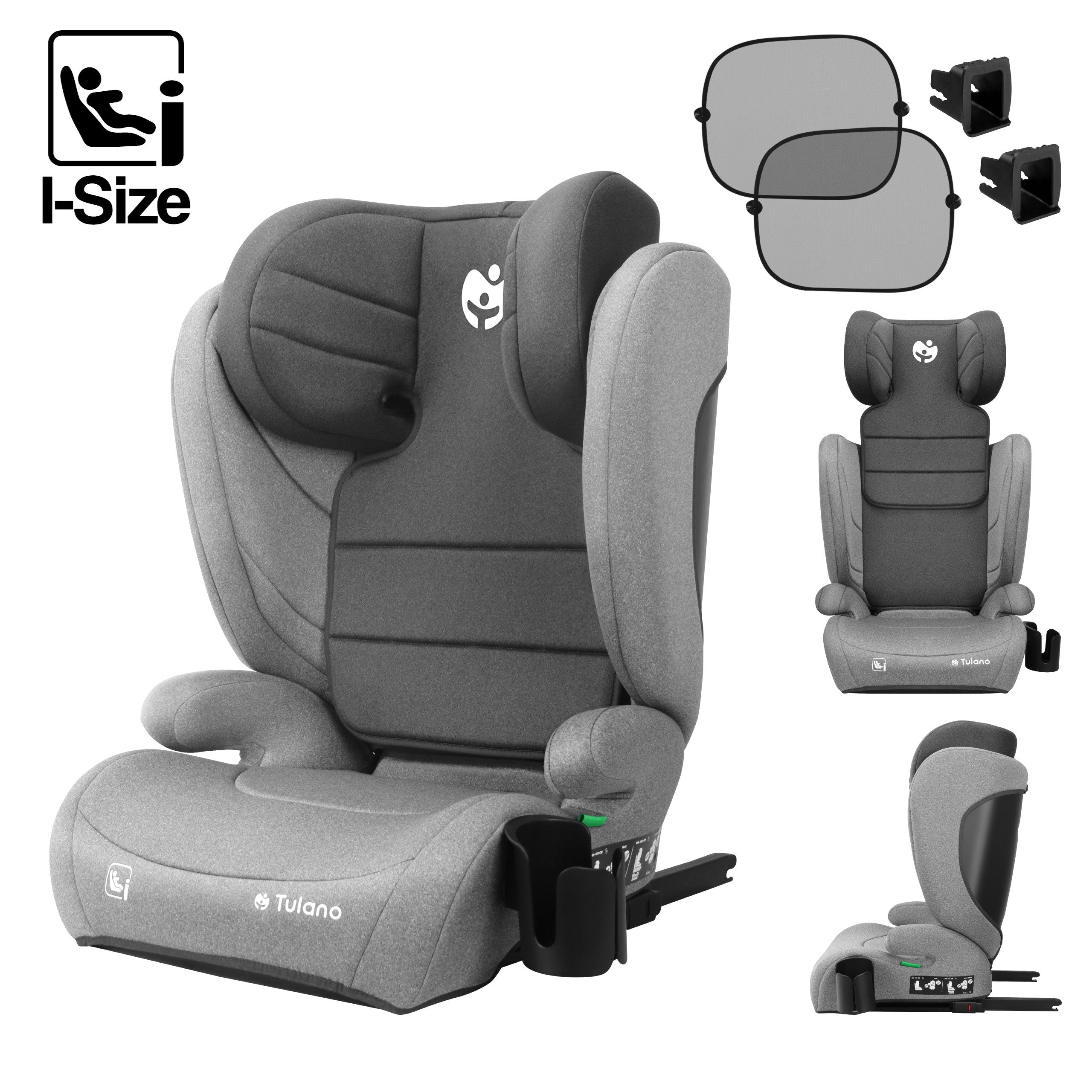 Tulano Joy 35 Grijs ISOFIX autostoeltje 100-150cm I-Maat