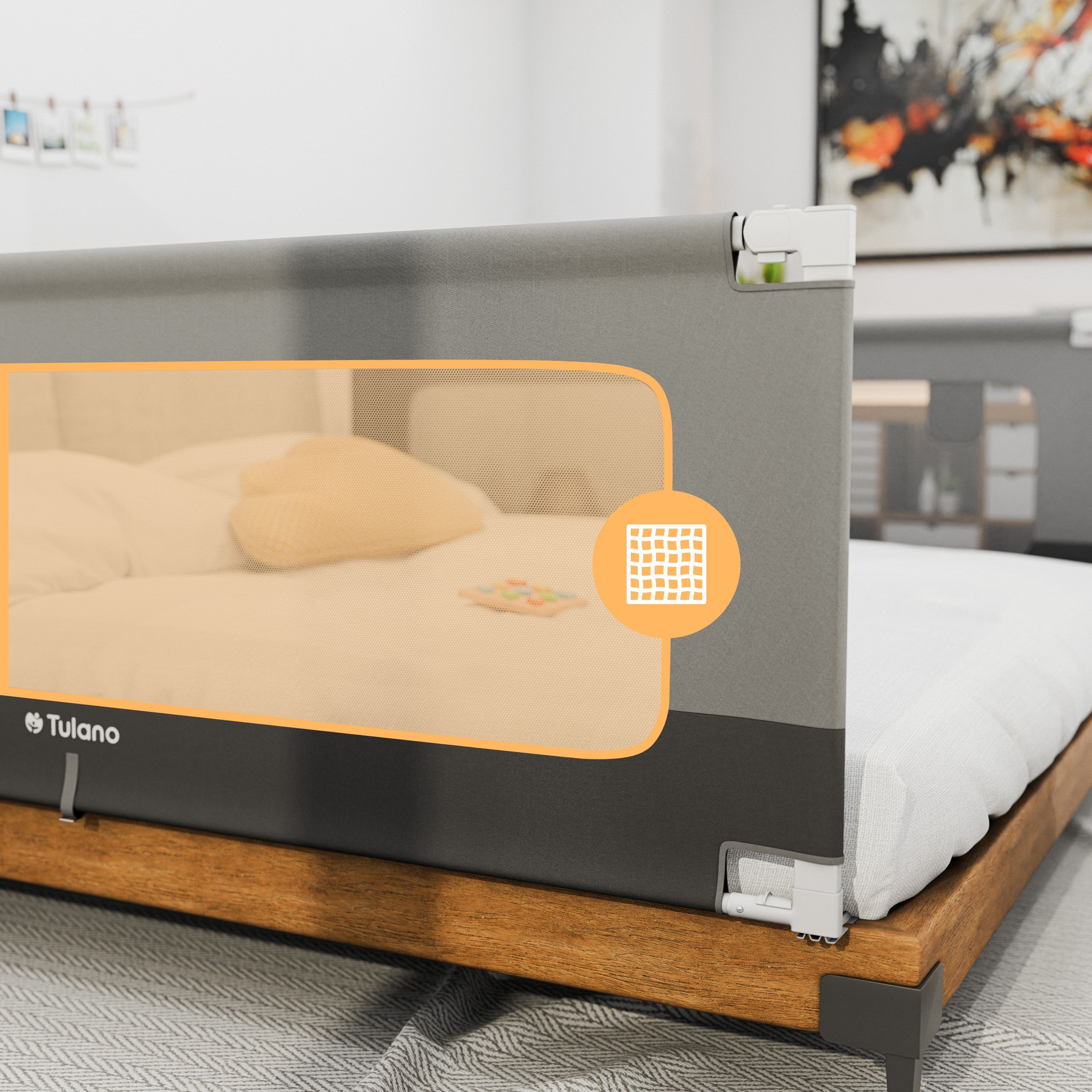 Veiligheidshek voor bed 180 cm Tulano Cover 48