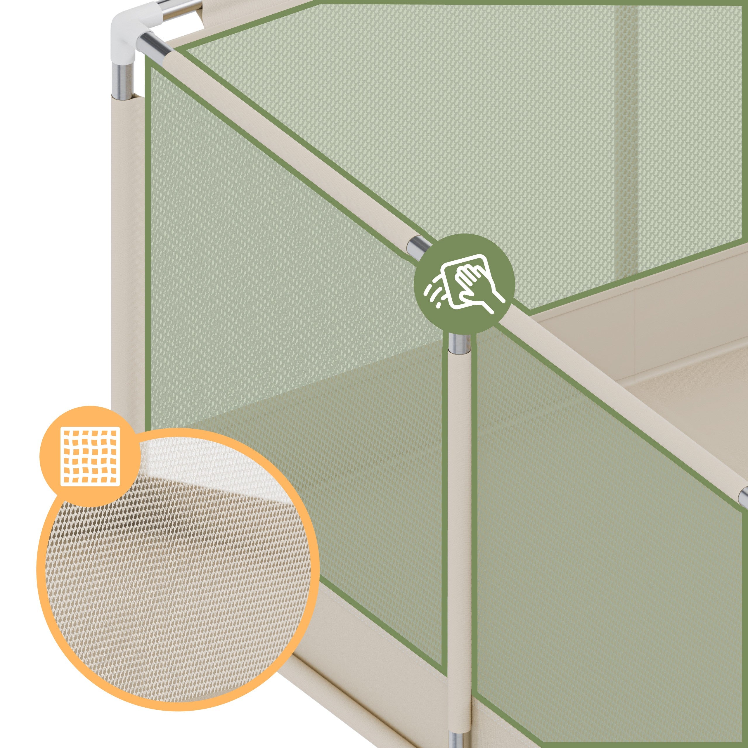 Tulano babybox Cozy 25 Beige - 150 cm