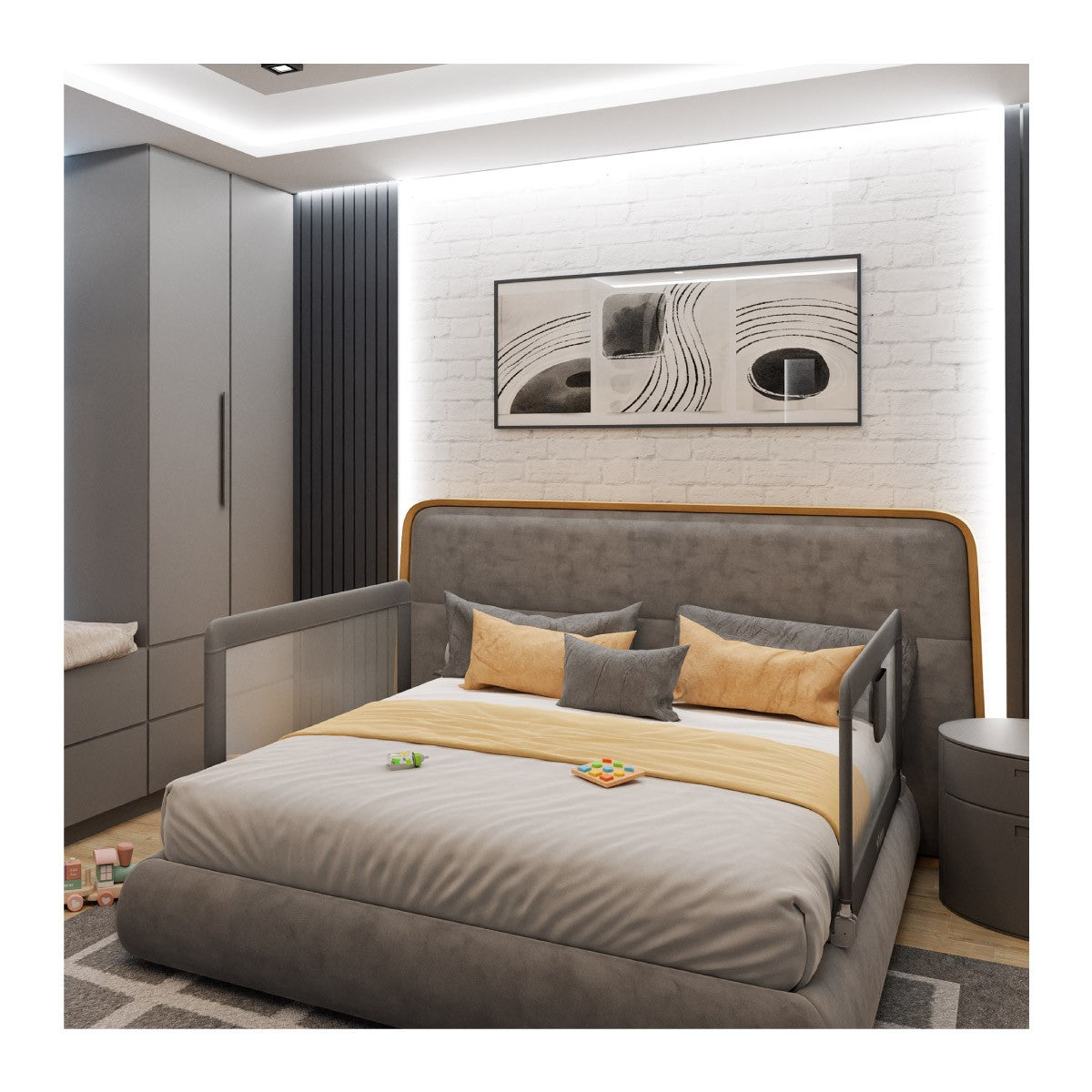 Veiligheidshek voor bed 150 cm Tulano Cover 15
