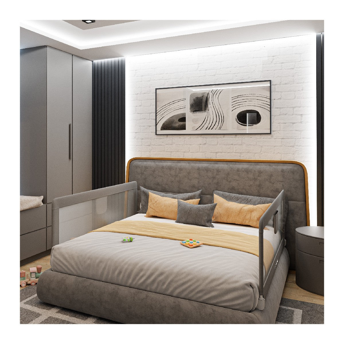 Veiligheidshek voor bed 200 cm Tulano Cover 20