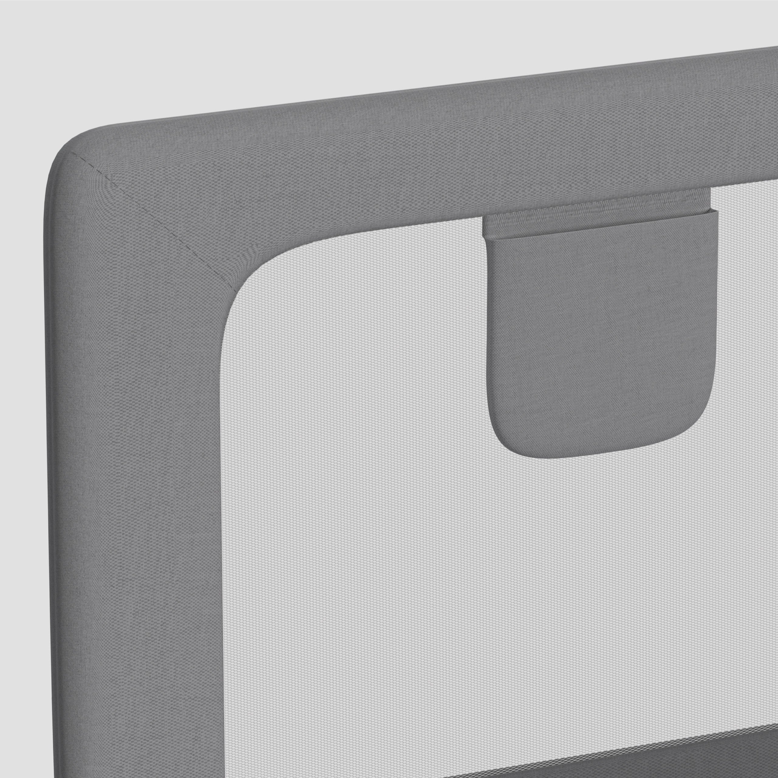 OUTLET Veiligheidshek voor bed 150cm Tulano Cover 25 Grijs