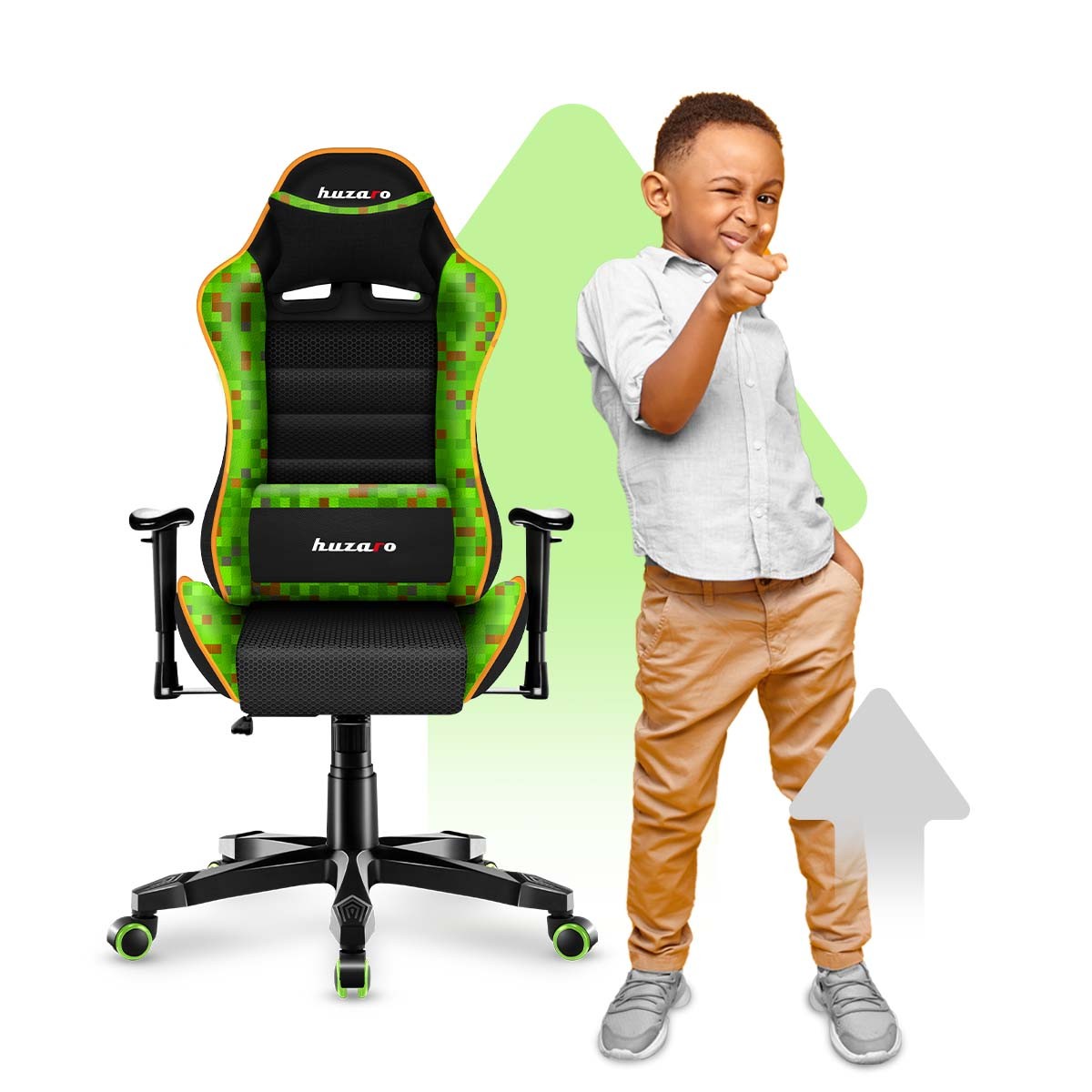 HUZARO RANGER 6.0 Pixel Mesh Kinderstoel voor Gaming