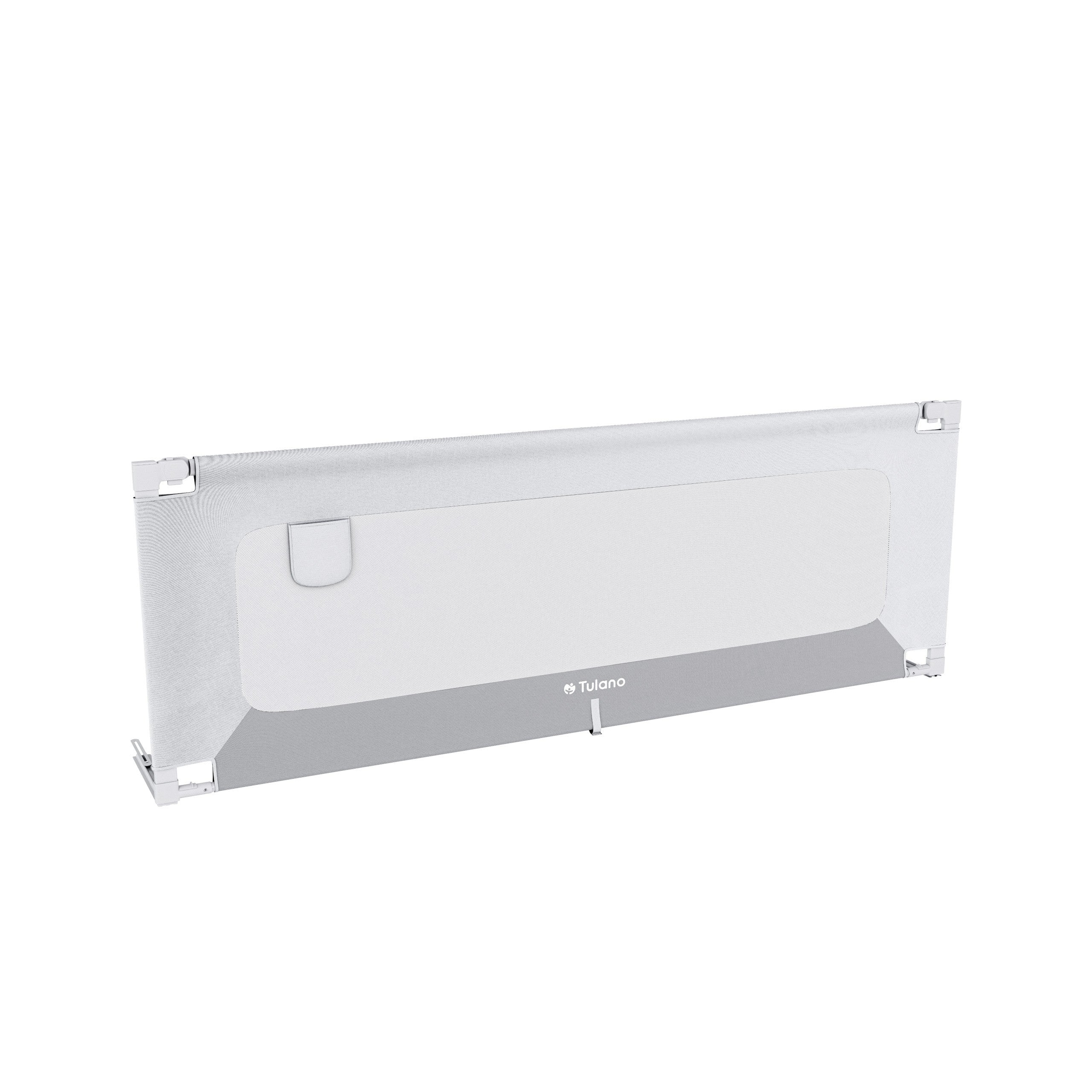 Veiligheidshek voor bed 200 cm Tulano Cover 40 Wit-grijs