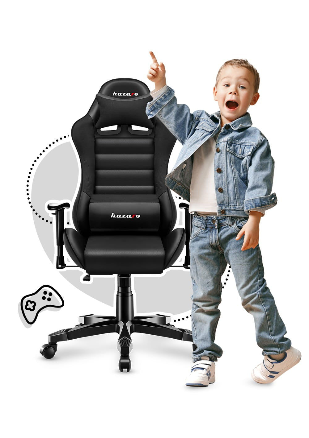 OUTLET Kinderstoel HUZARO RANGER 6.0 Zwart