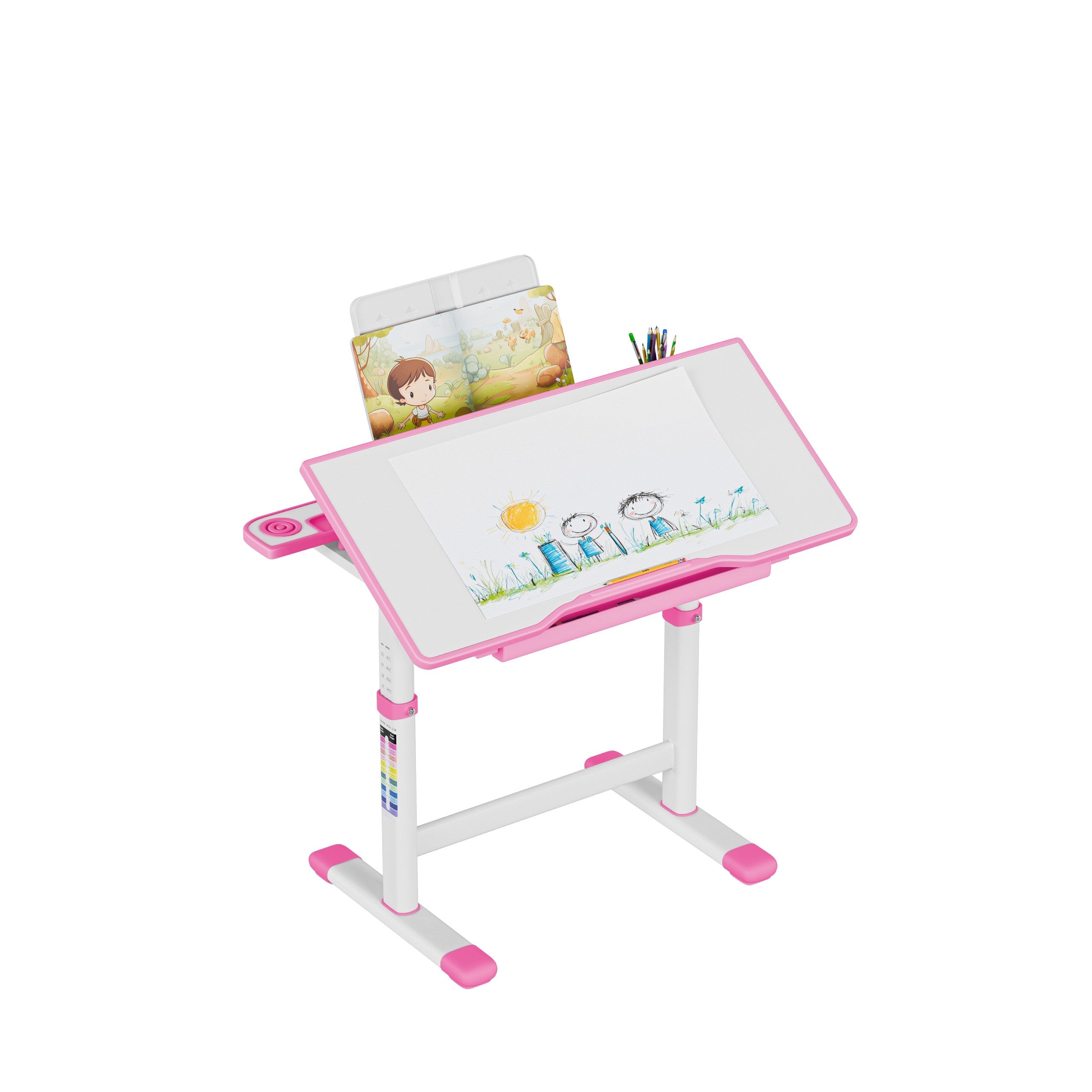 Ergonomisch kinderbureau Mark Adler Studie 3.0 Roze 66 cm