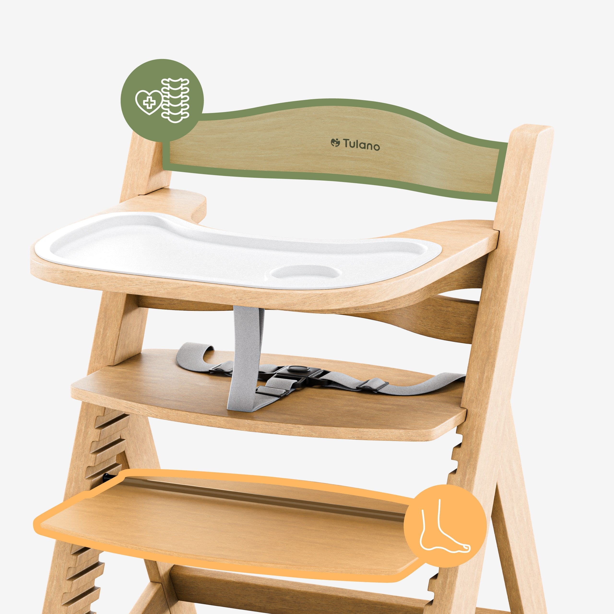 OUTLET Tulano Morsel 40 Houten eetstoel naturel