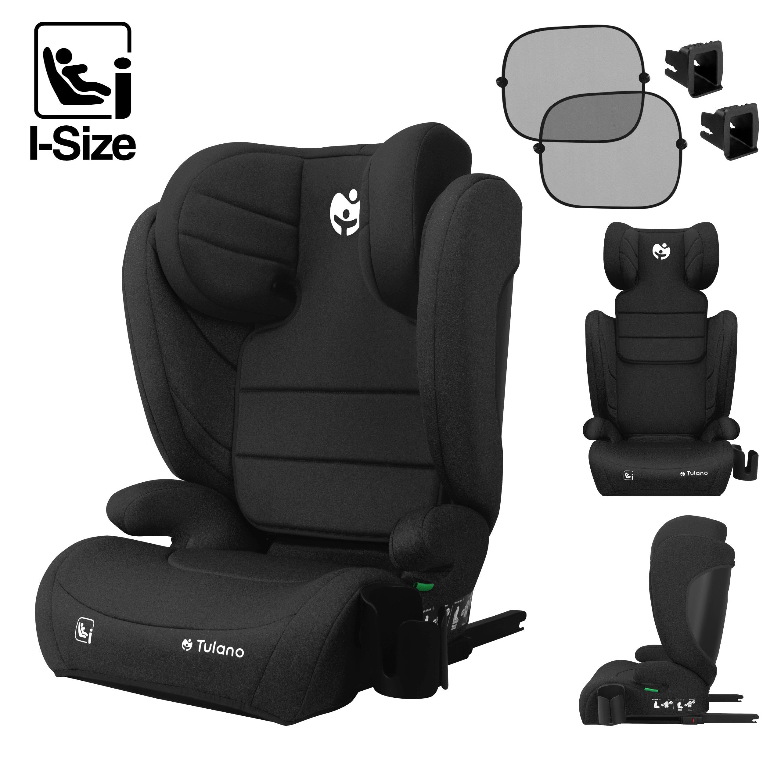 Tulano Joy 35 Zwart ISOFIX autostoel 100-150cm I-Maat