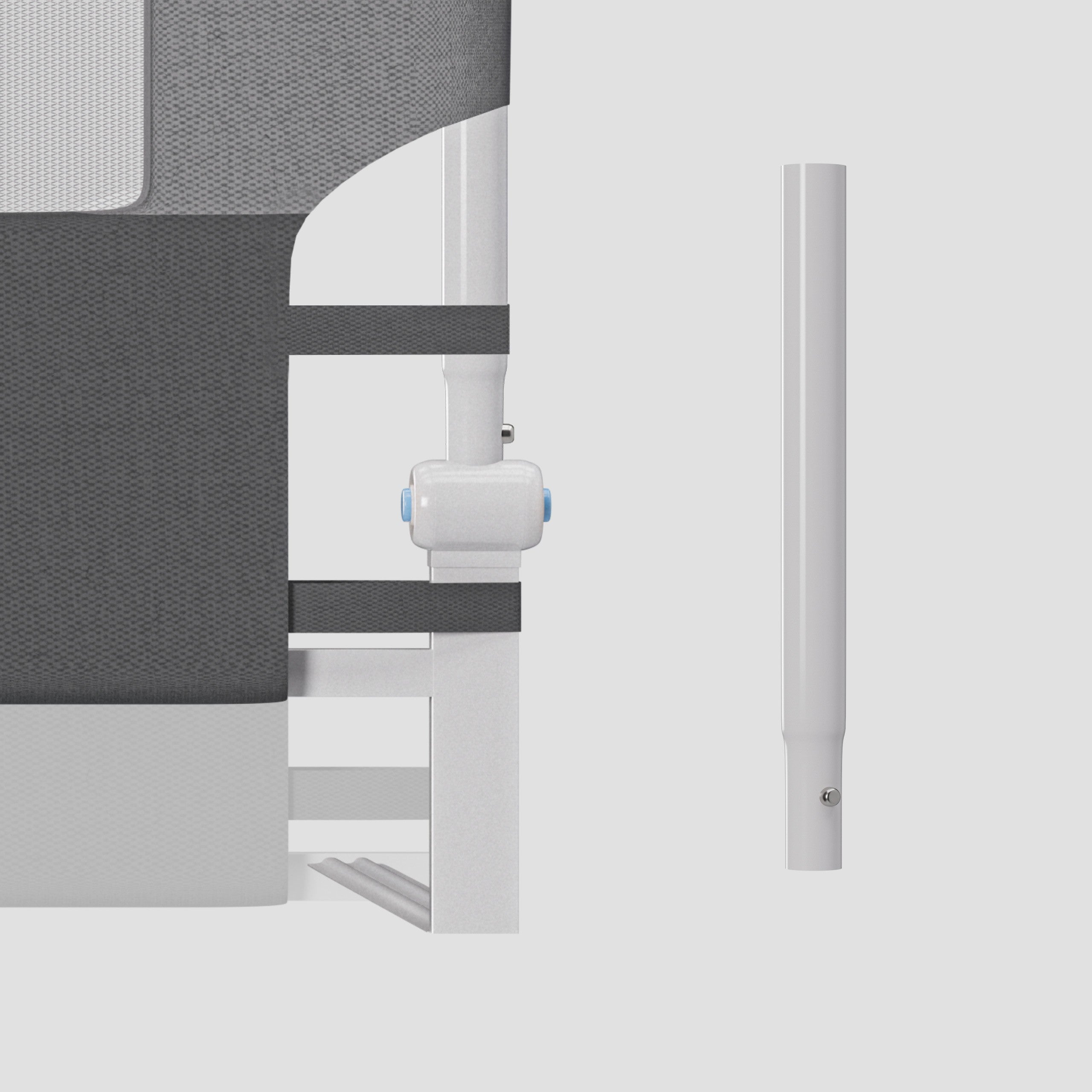 Veiligheidshek voor bed 150cm Tulano Cover 25 Grijs