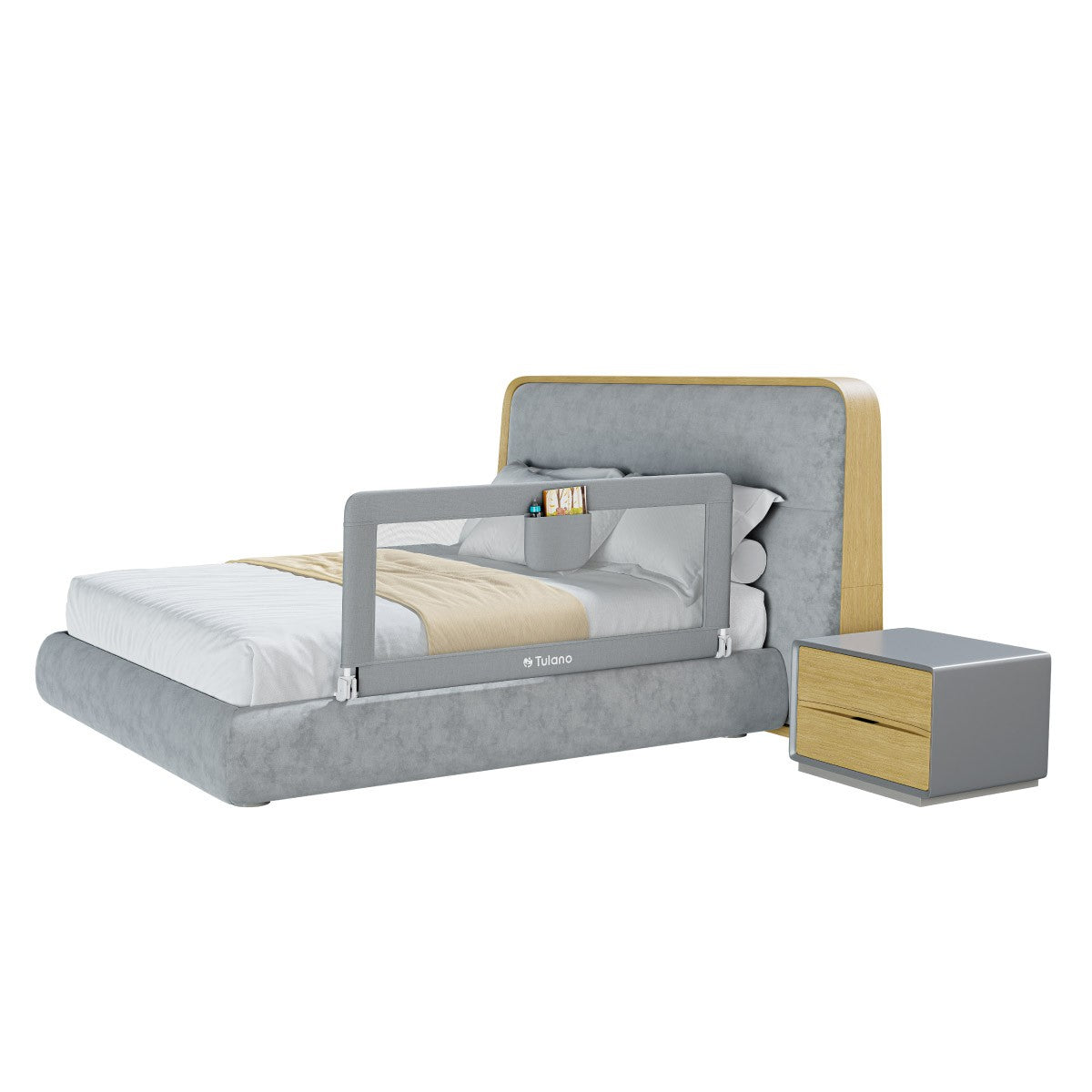Veiligheidshek voor bed 150 cm Tulano Cover 15