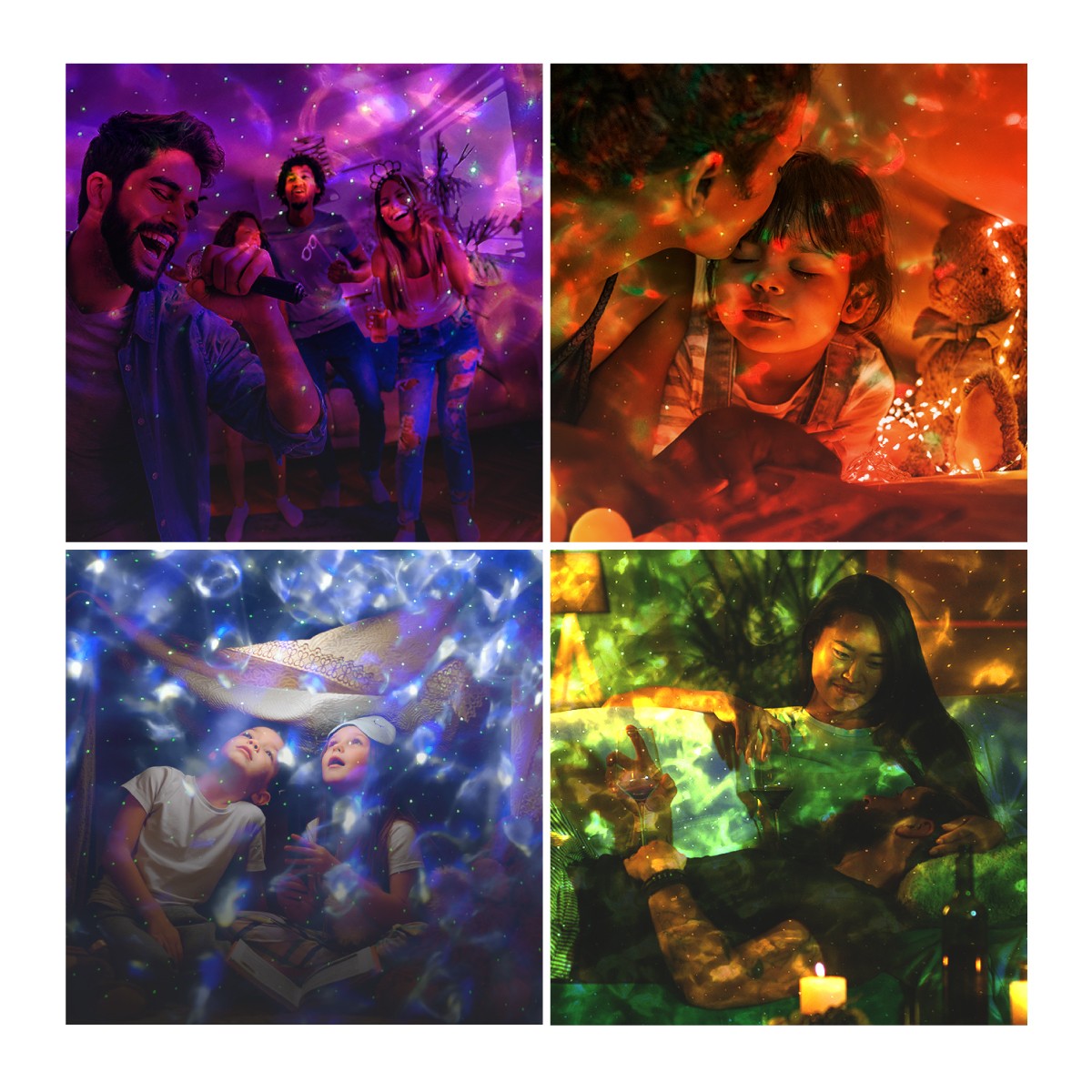 VERTENZ Magic 10 zwarte sterprojector