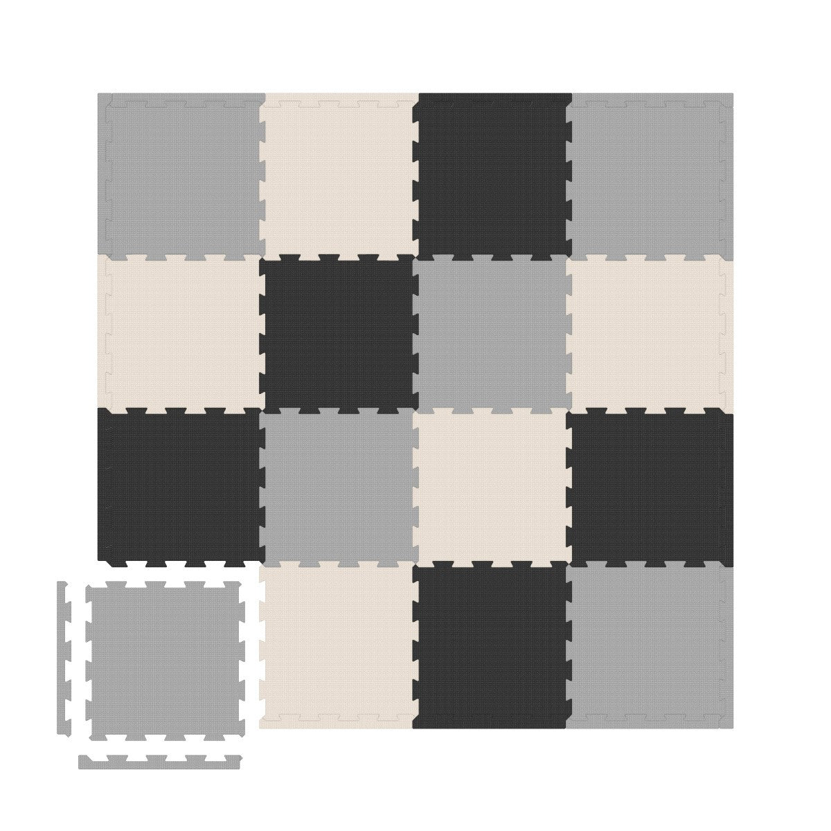 Puzzel schuimrubberen mat 16 st. TULANO Gioco 16