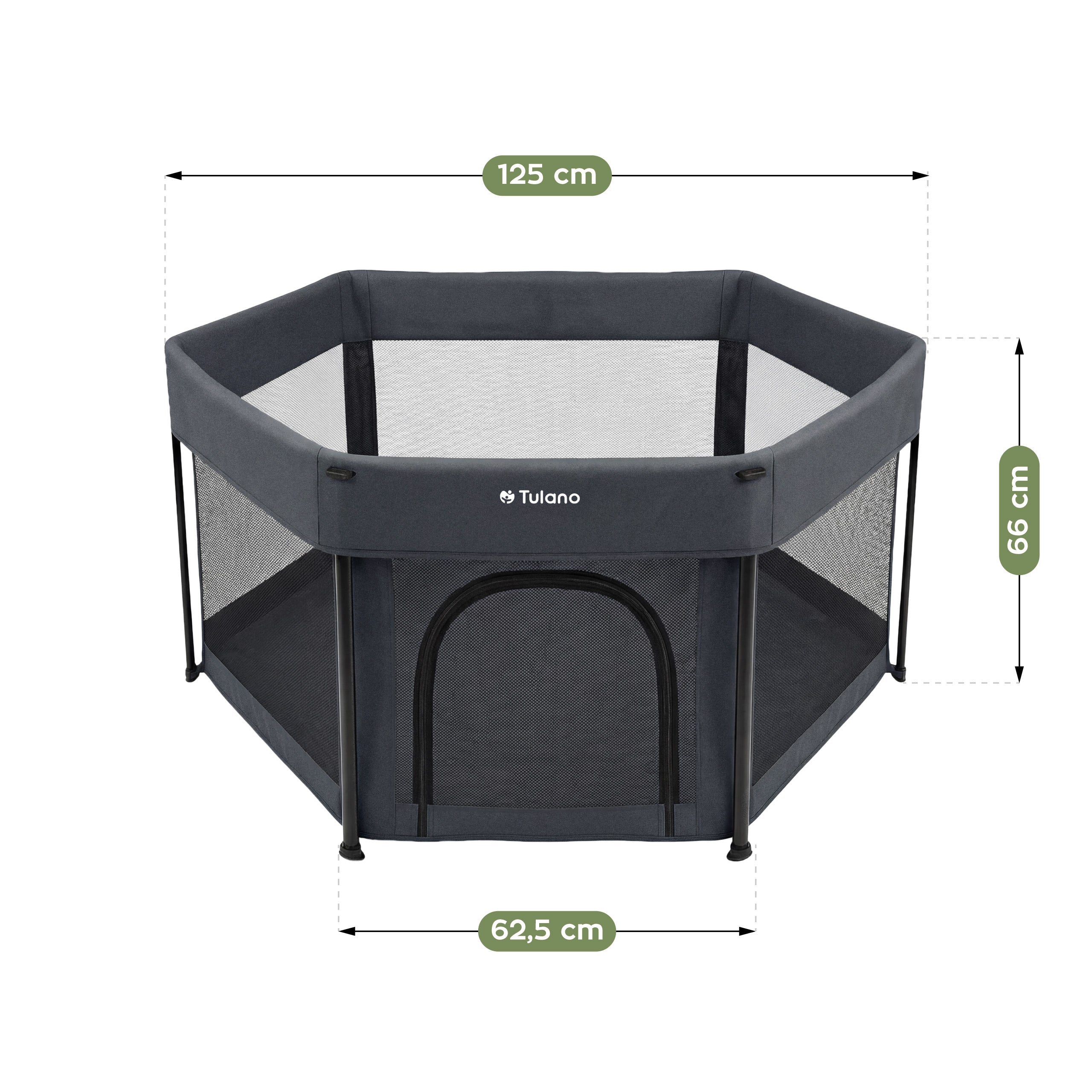 Tulano Cozy 30 Opvouwbare Babybox Grafiet