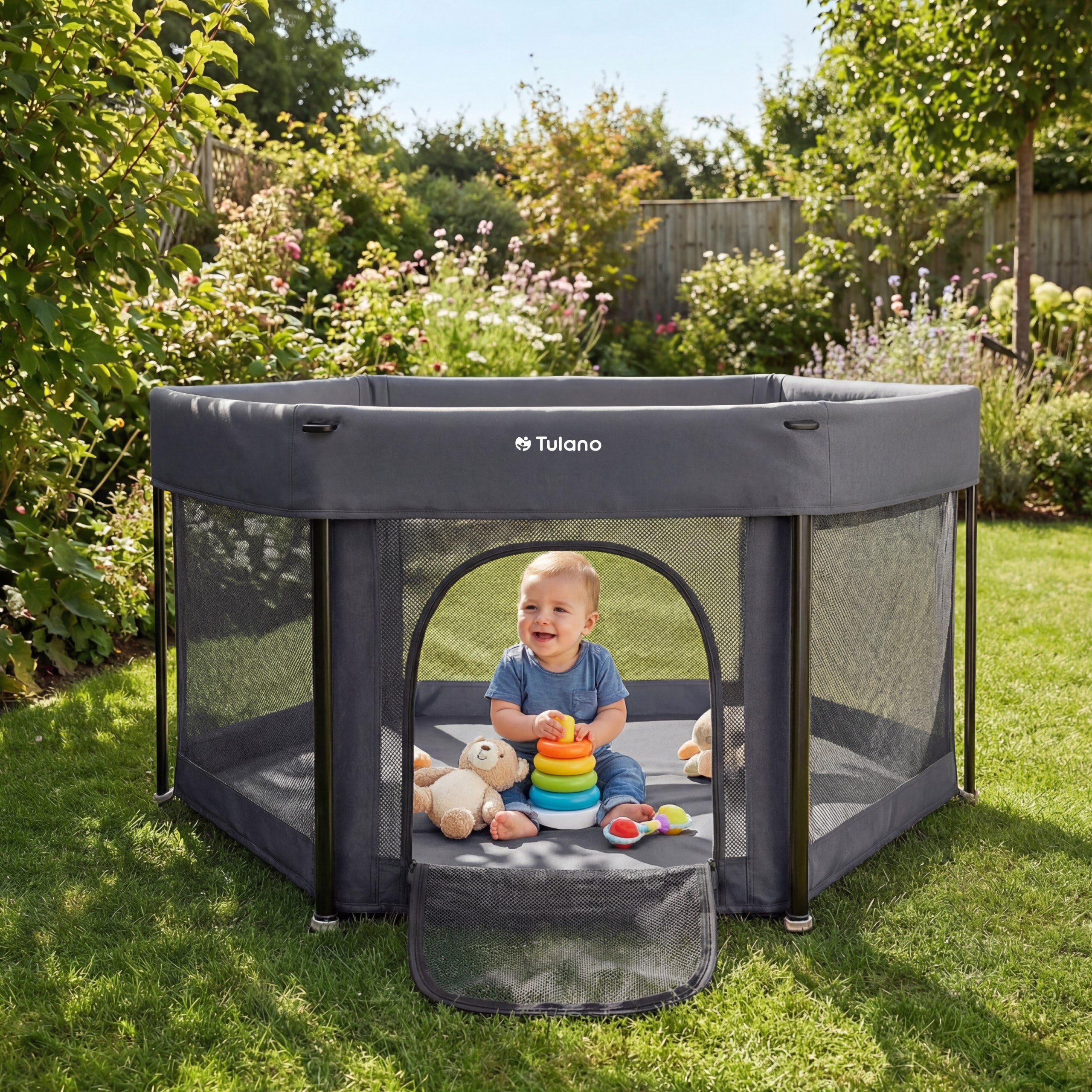 Tulano Cozy 30 Opvouwbare Babybox Grafiet