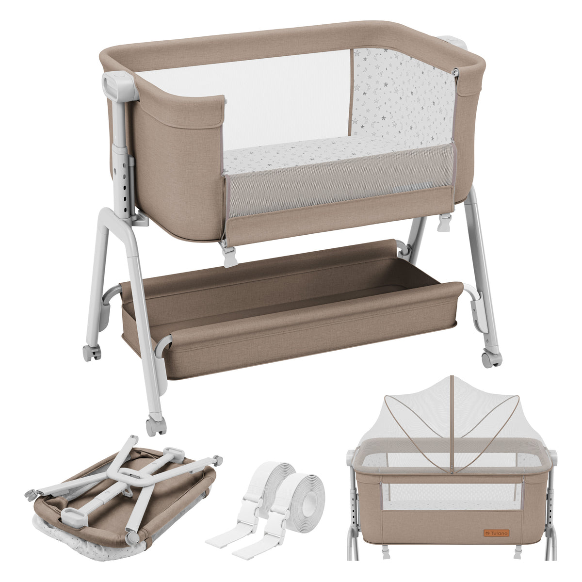 Aanschuifbedje 3-in-1 Tulano Dream 50 Taupe