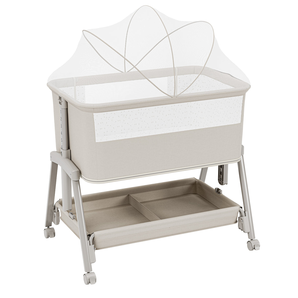 Aanschuifbedje en campingbedje 4-in-1 Tulano Dream 55 Beige