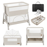 Aanschuifbedje en campingbedje 4-in-1 Tulano Dream 55 Beige