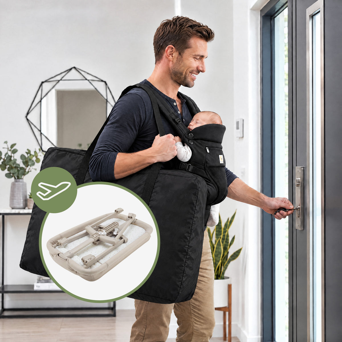 Aanschuifbedje en campingbedje 4-in-1 Tulano Dream 55 Beige