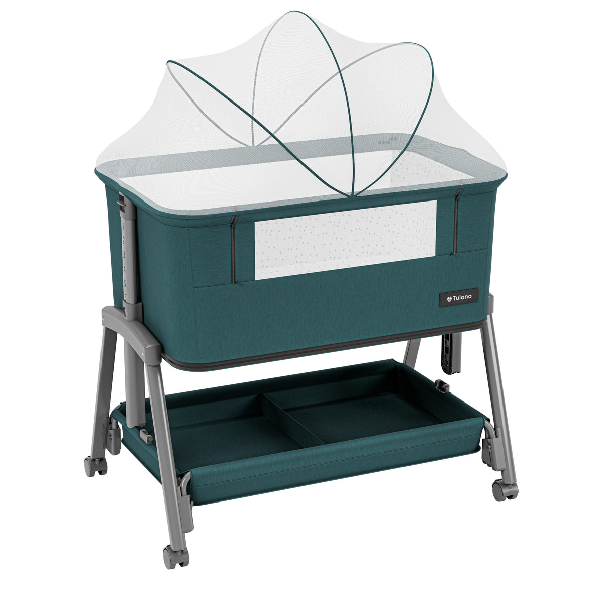 Aanschuifbedje en campingbedje 4-in-1 Tulano Dream 55 Green