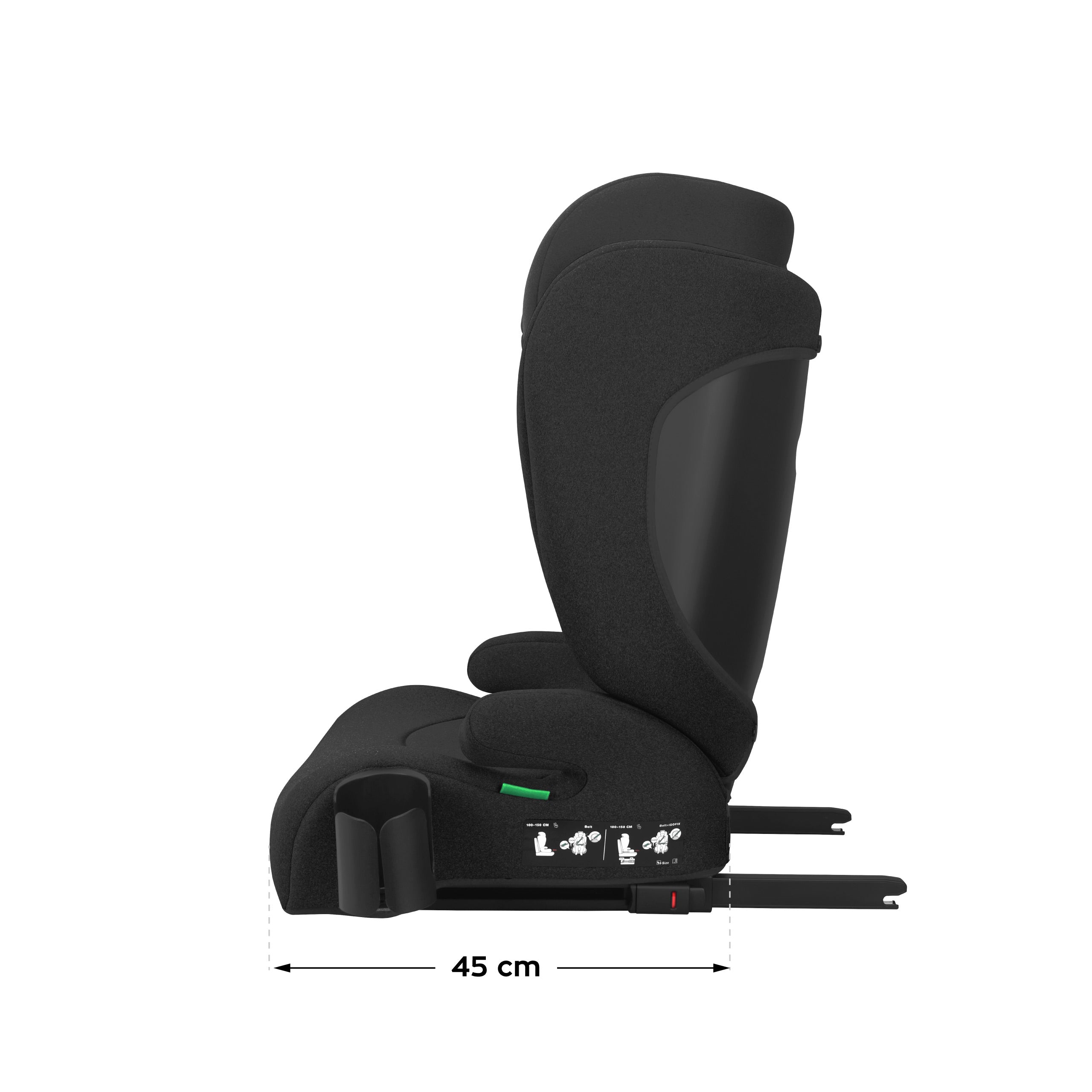 Tulano Joy 35 Zwart ISOFIX autostoel 100-150cm I-Maat
