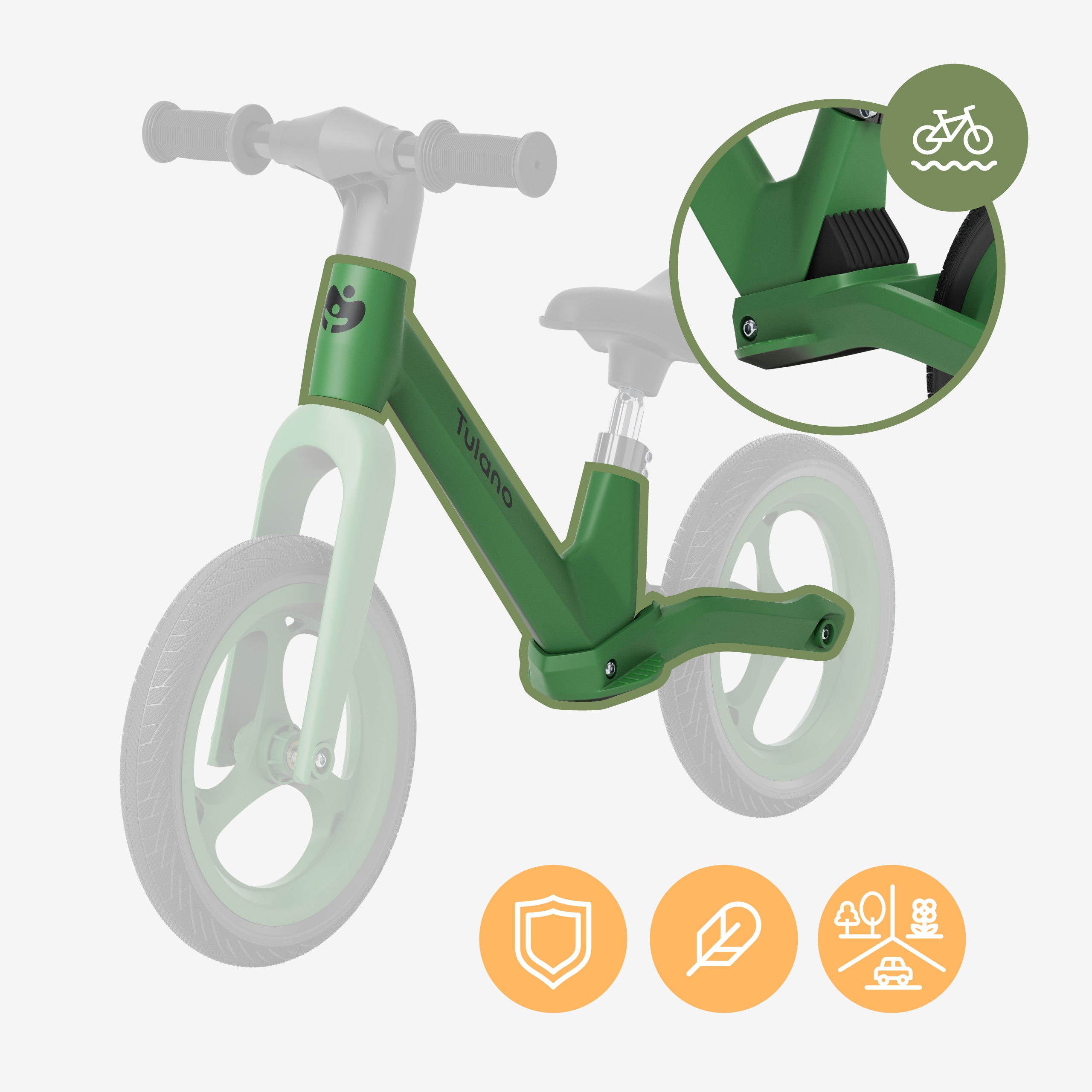 Tulano Route 45 Groene crossfiets