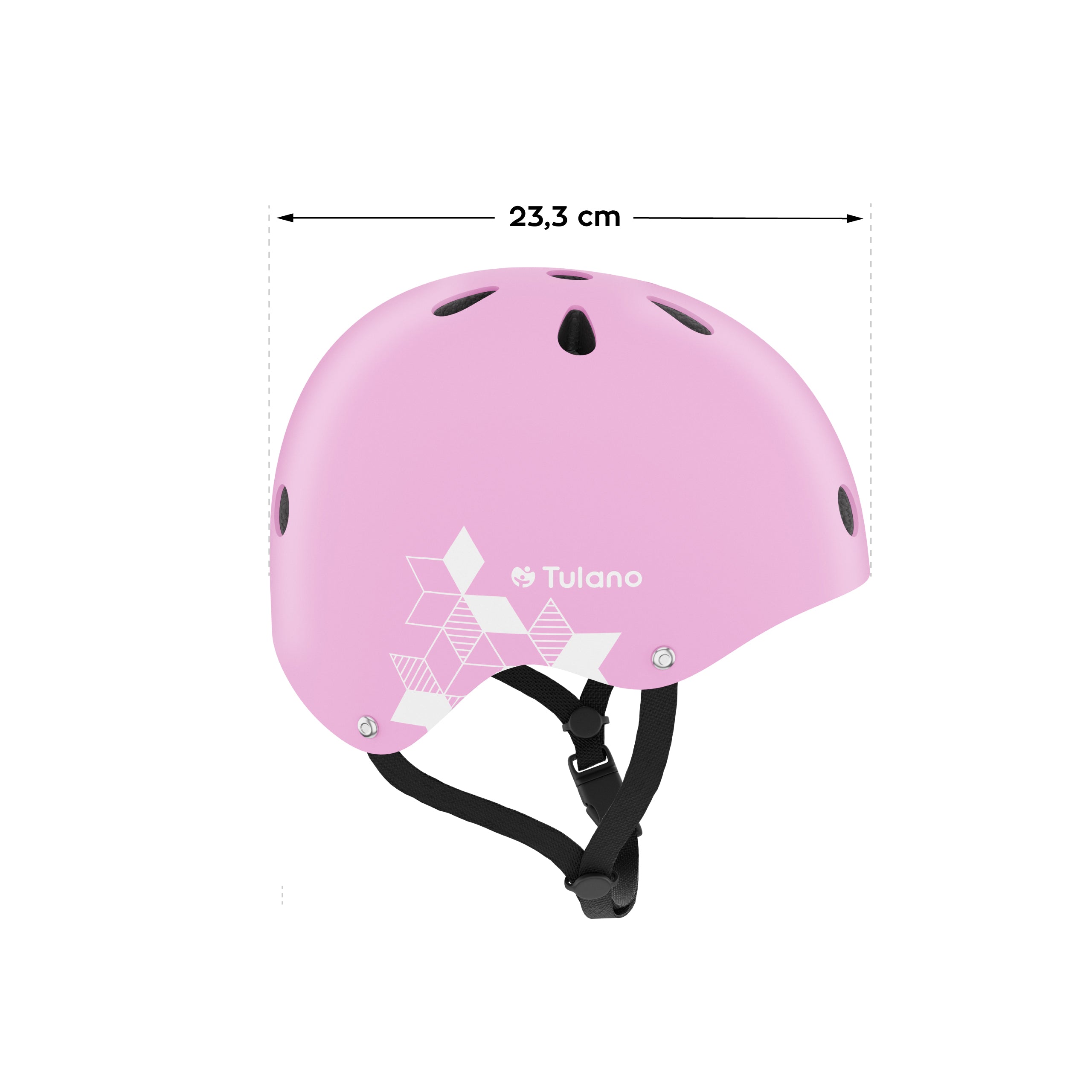 Tulano Turtle 35 Roze kinderhelm