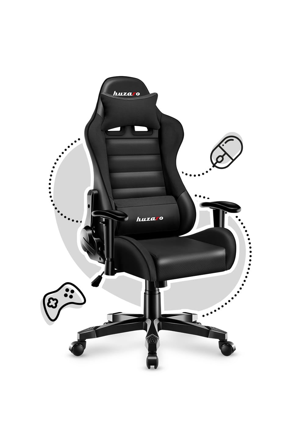OUTLET Kinderstoel HUZARO RANGER 6.0 Zwart