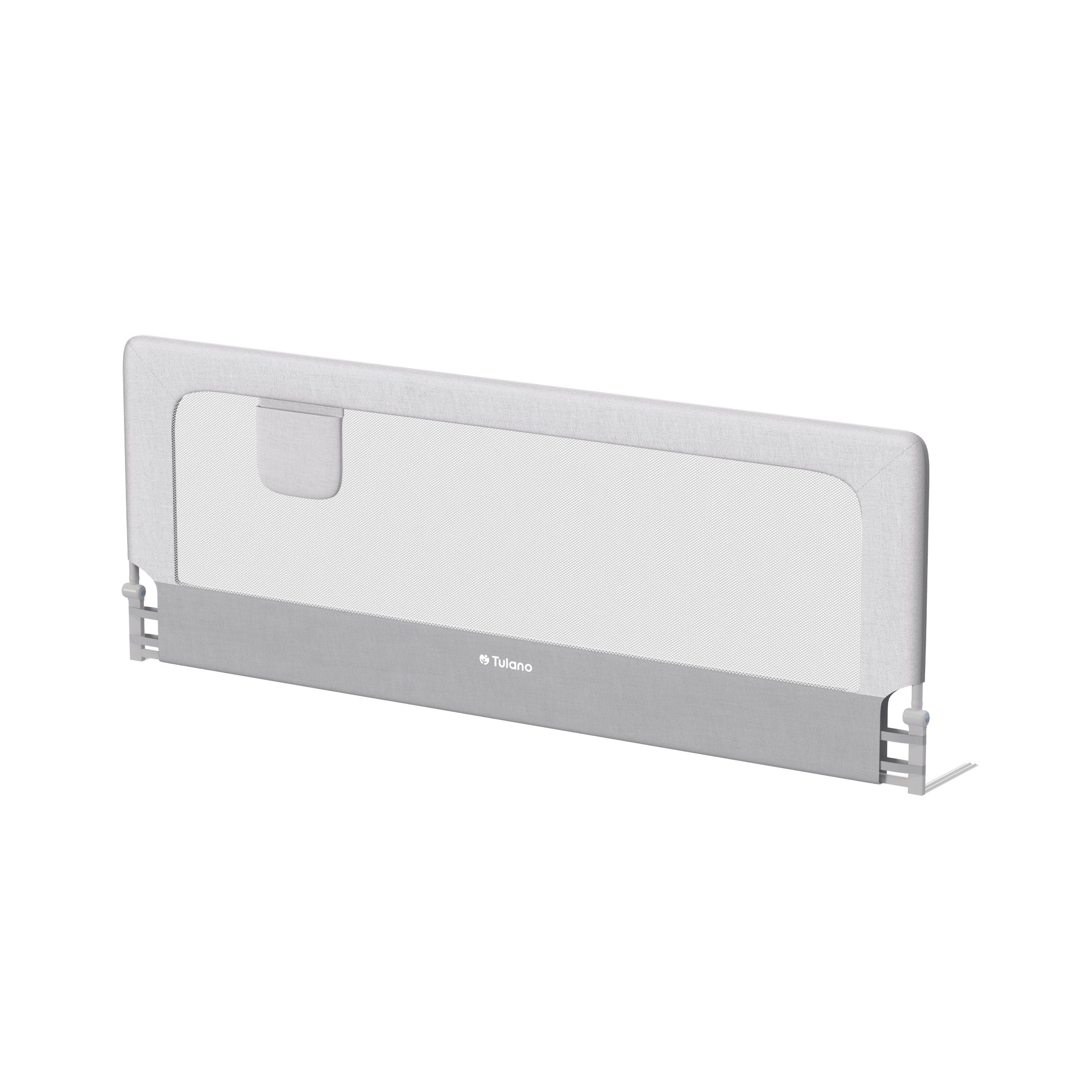 OUTLET Veiligheidshek voor bed 200cm Tulano Cover 30 Wit-Grijs