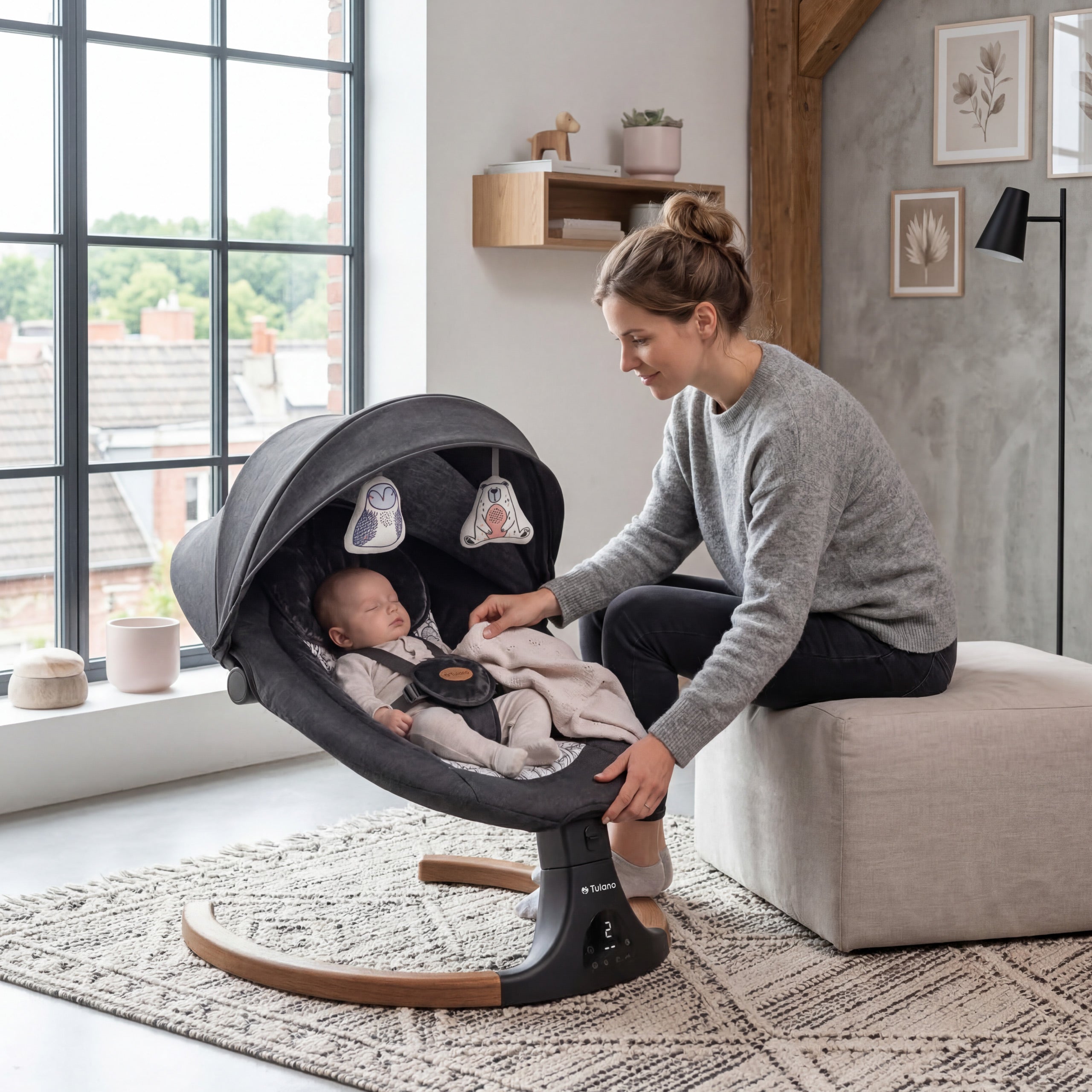 Tulano Astrid 35 Graphite elektronische schommelstoel
