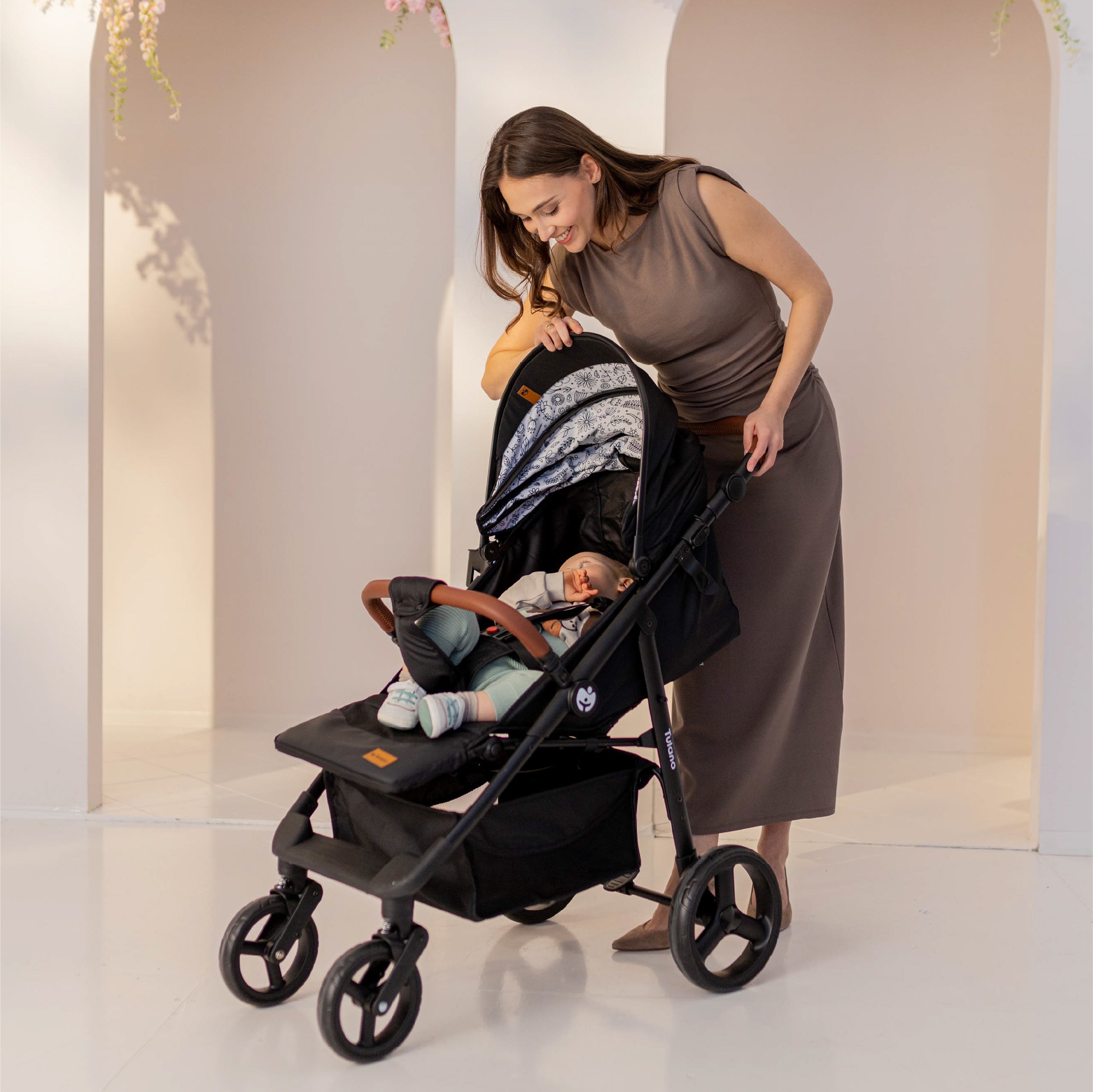 Kinderwagen met deken Tulano Avignon 35 Zwart