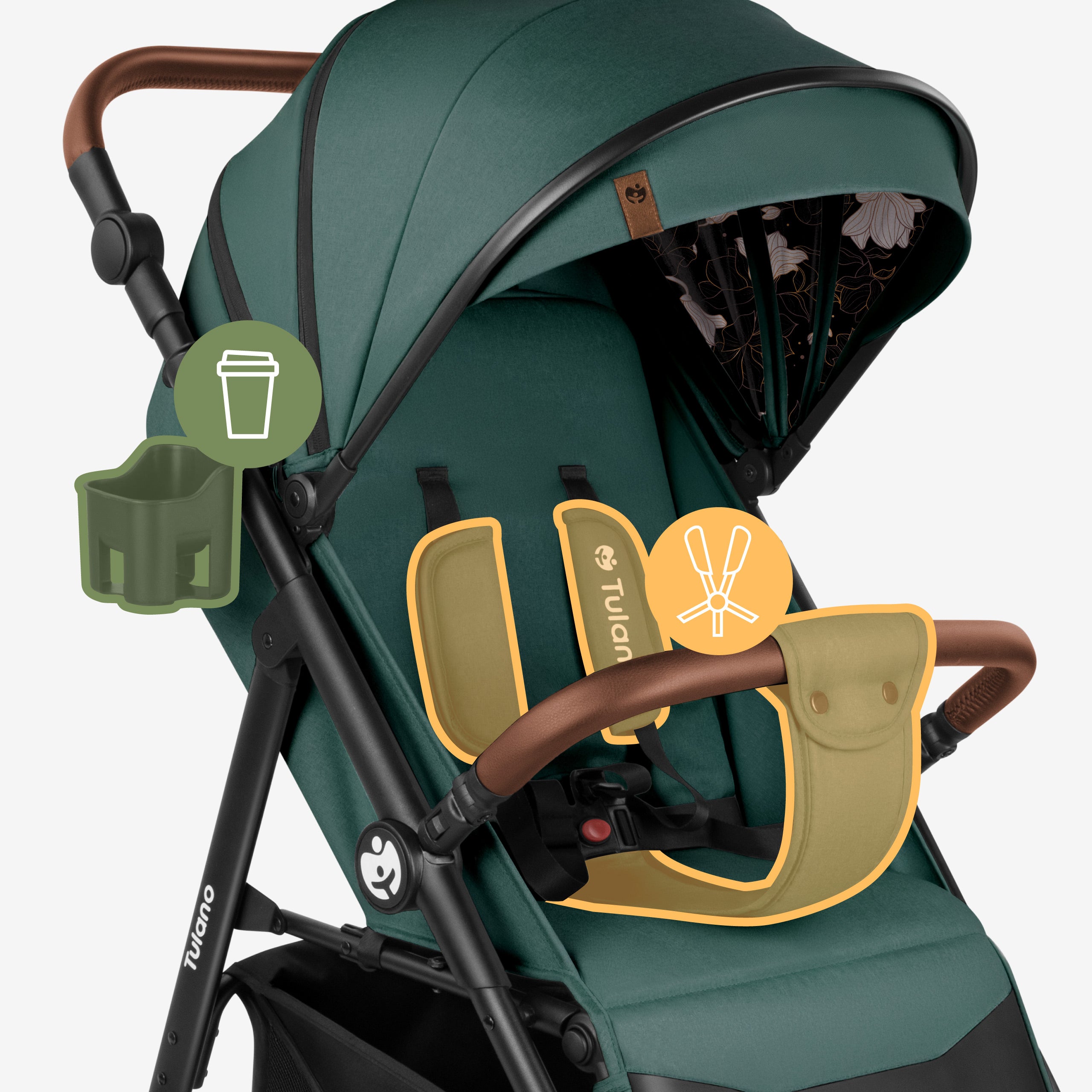 Kinderwagen met deken Tulano Avignon 35 Groen