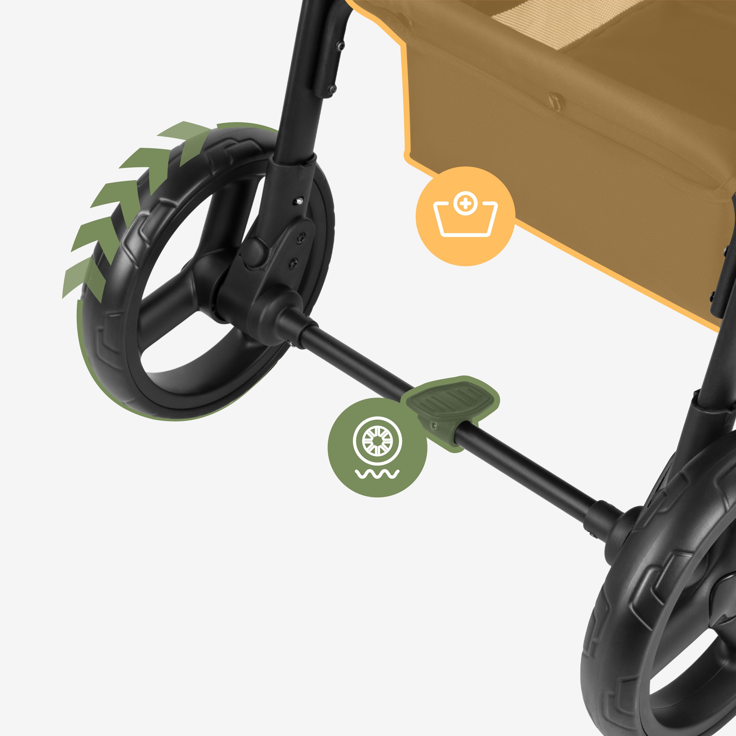 Kinderwagen met deken Tulano Avignon 35 Groen