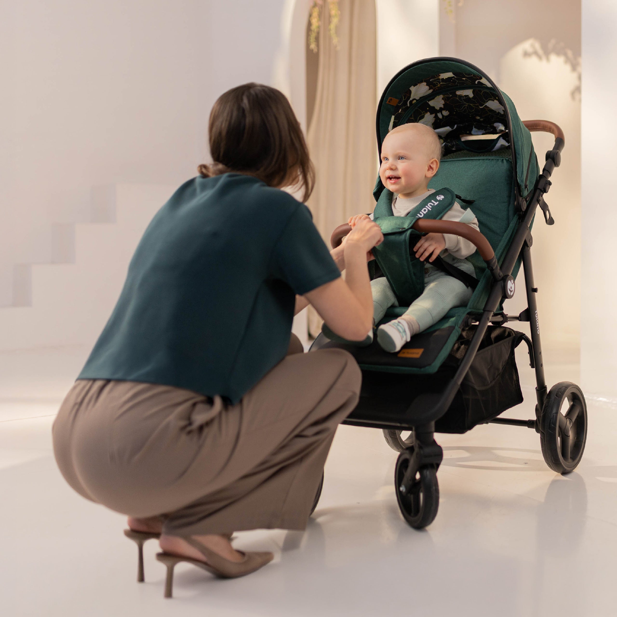 Kinderwagen met deken Tulano Avignon 35 Groen