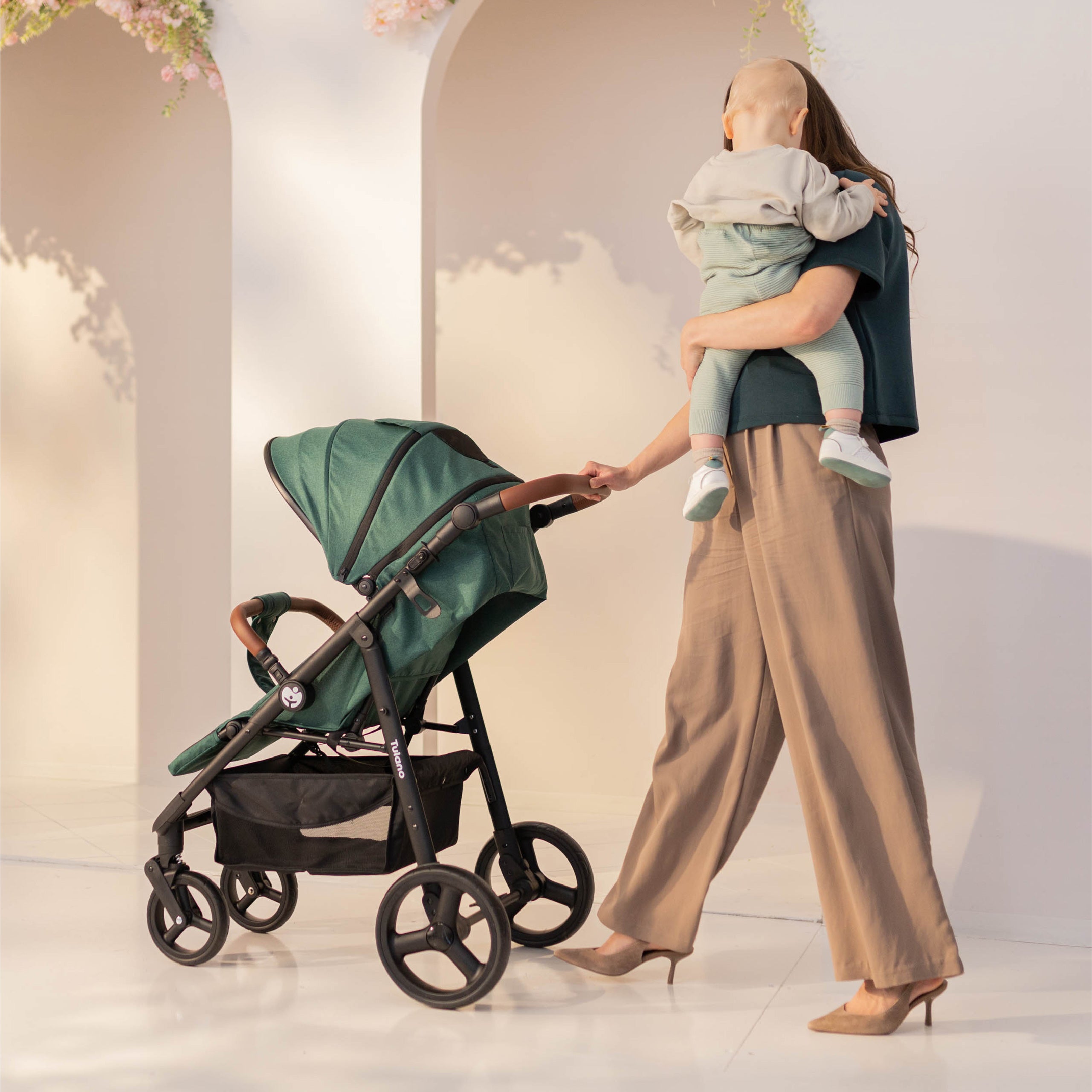 Kinderwagen met deken Tulano Avignon 35 Groen