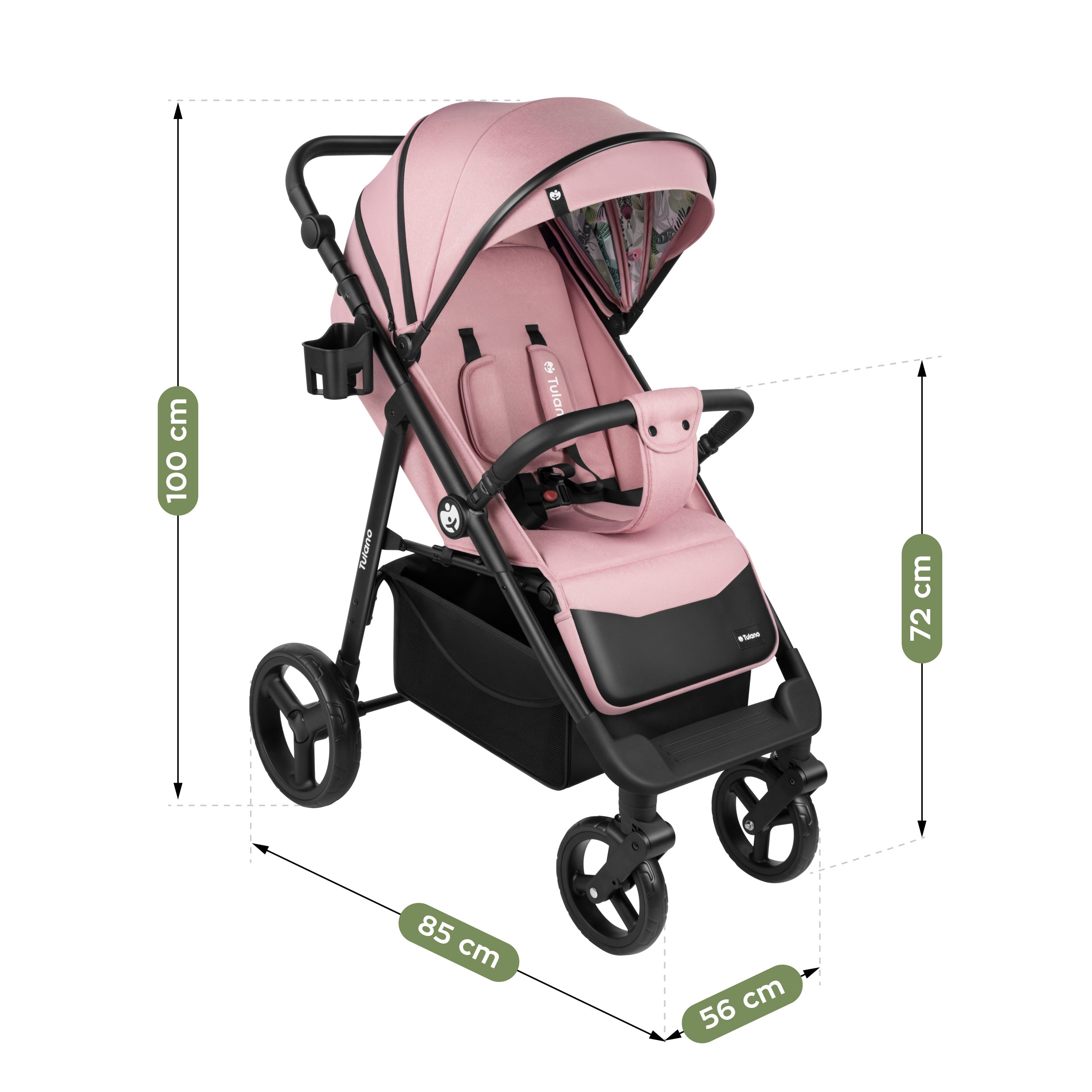 Kinderwagen met deken Tulano Avignon 35 Roze