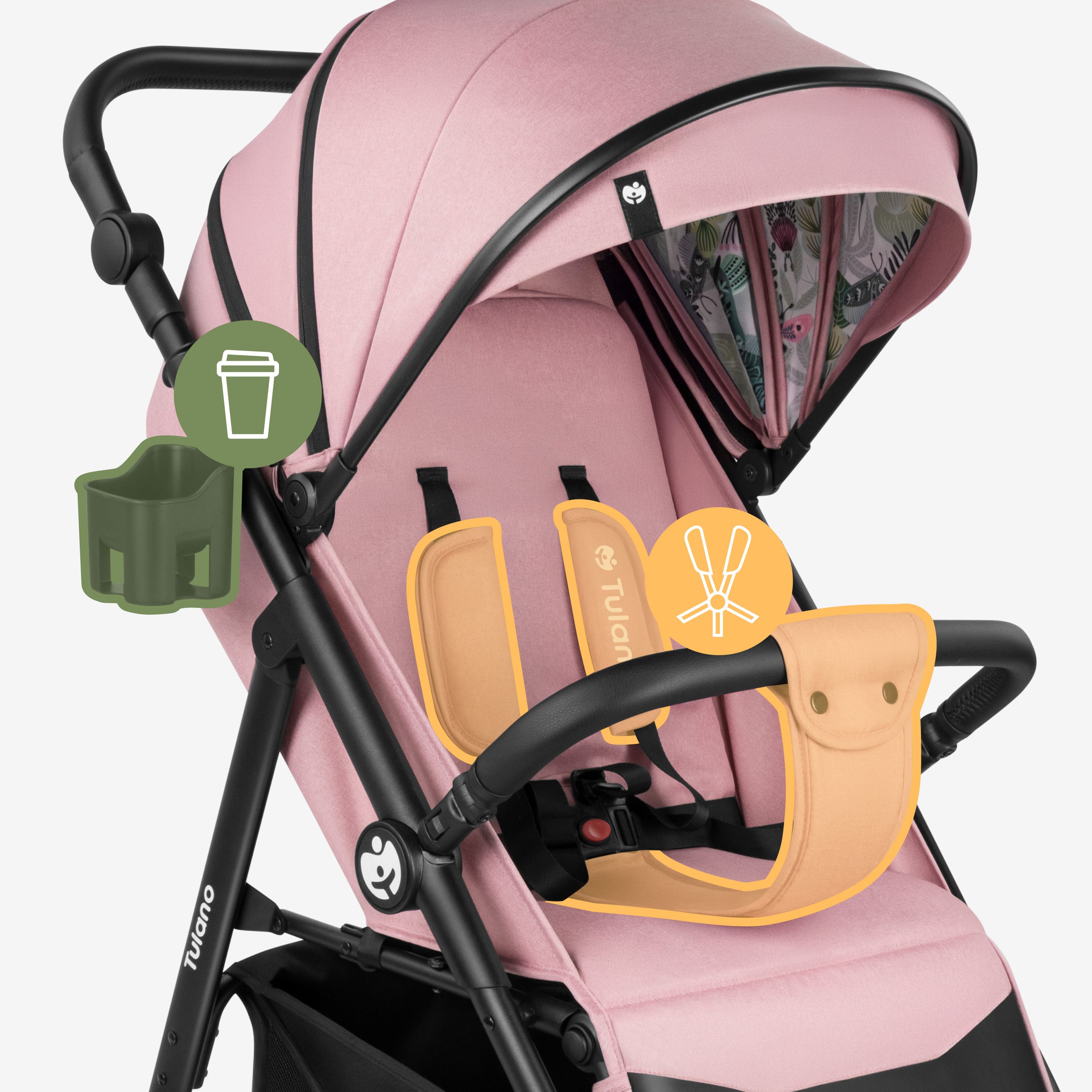 Kinderwagen met deken Tulano Avignon 35 Roze