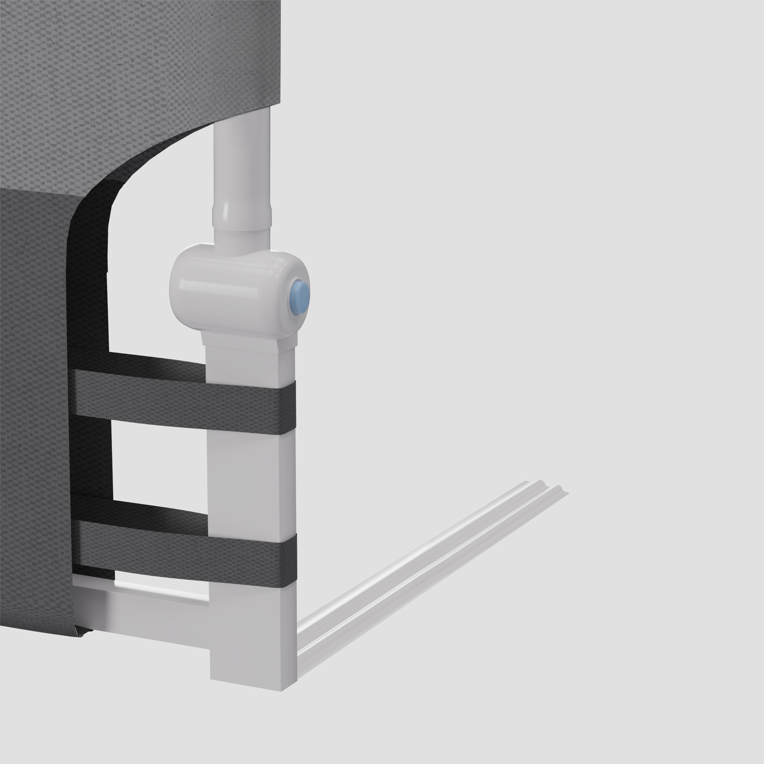 Veiligheidshek voor bed 150cm Tulano Cover 25 Grijs