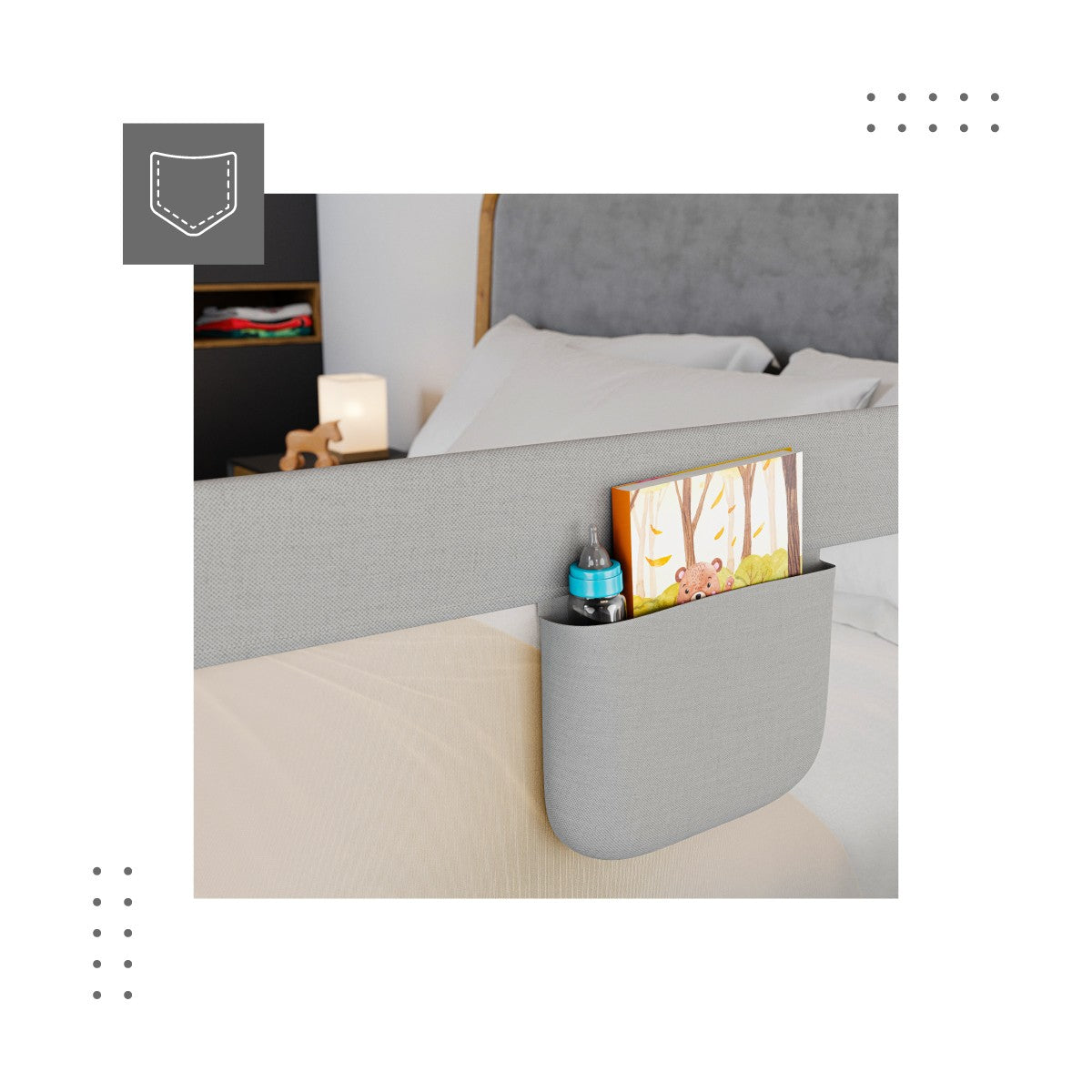 Veiligheidshek voor bed 150 cm Tulano Cover 15