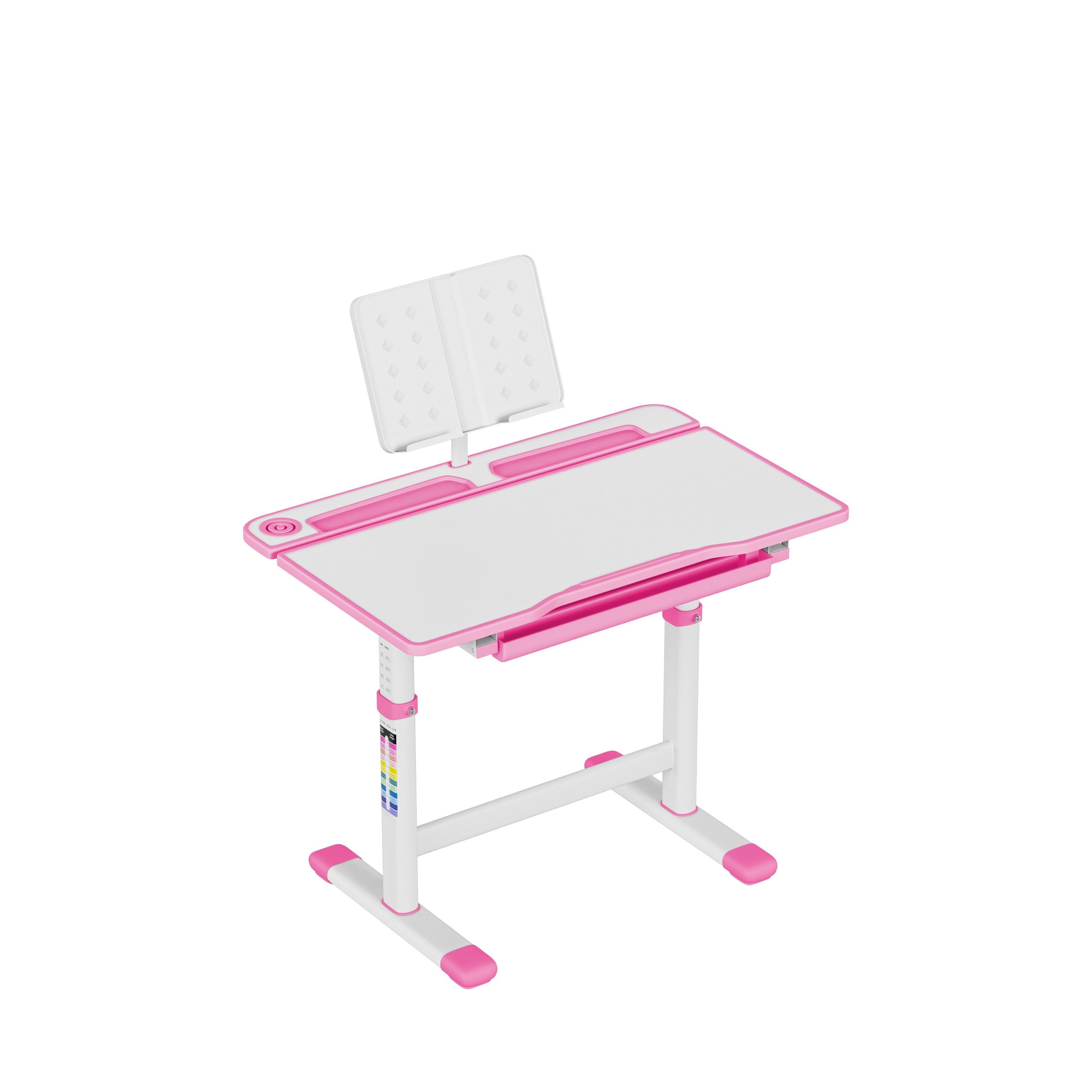Ergonomisch kinderbureau Mark Adler Studie 3.0 Roze 66 cm