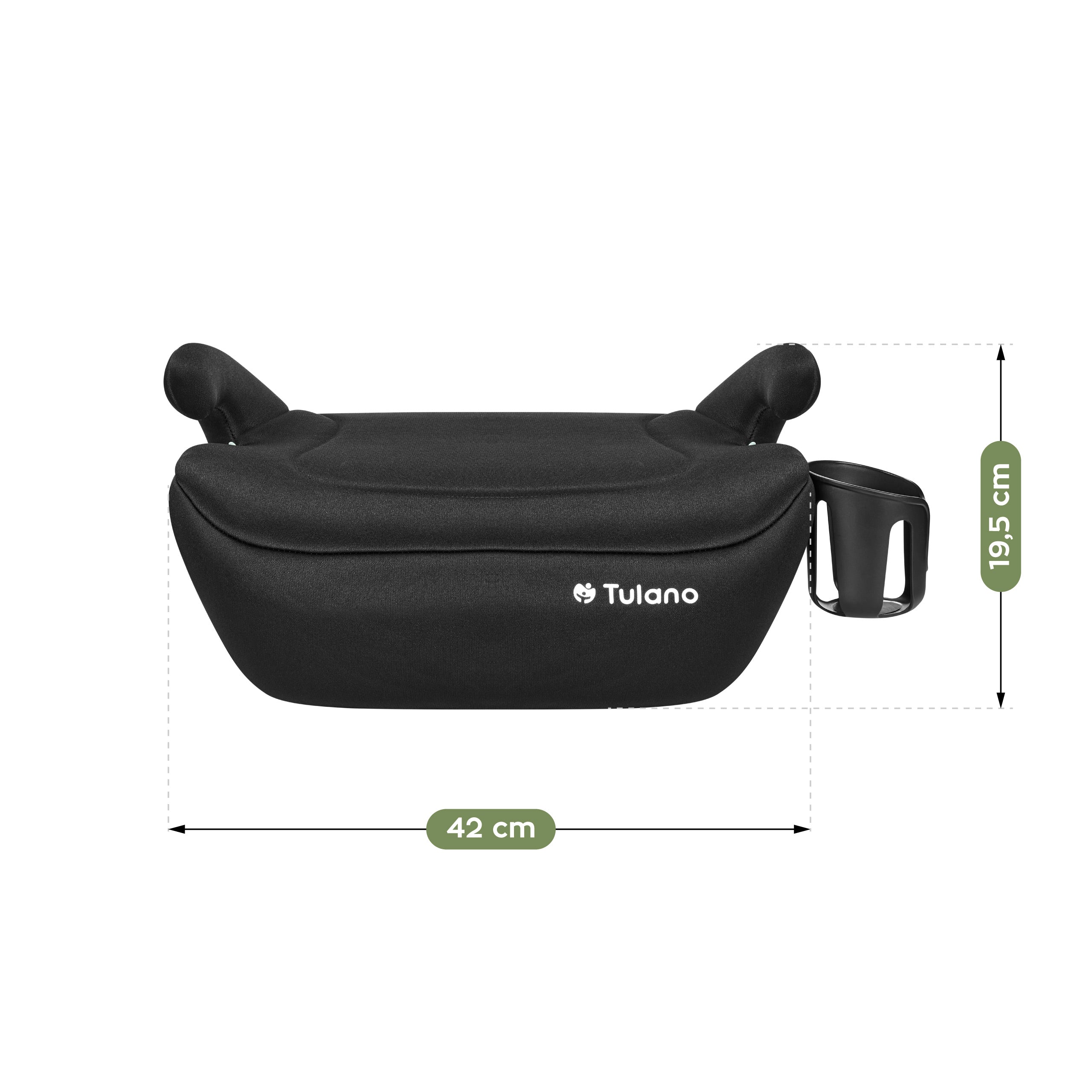 Tulano Cabby 20 Zwart 125-150cm I-Size basis autostoel