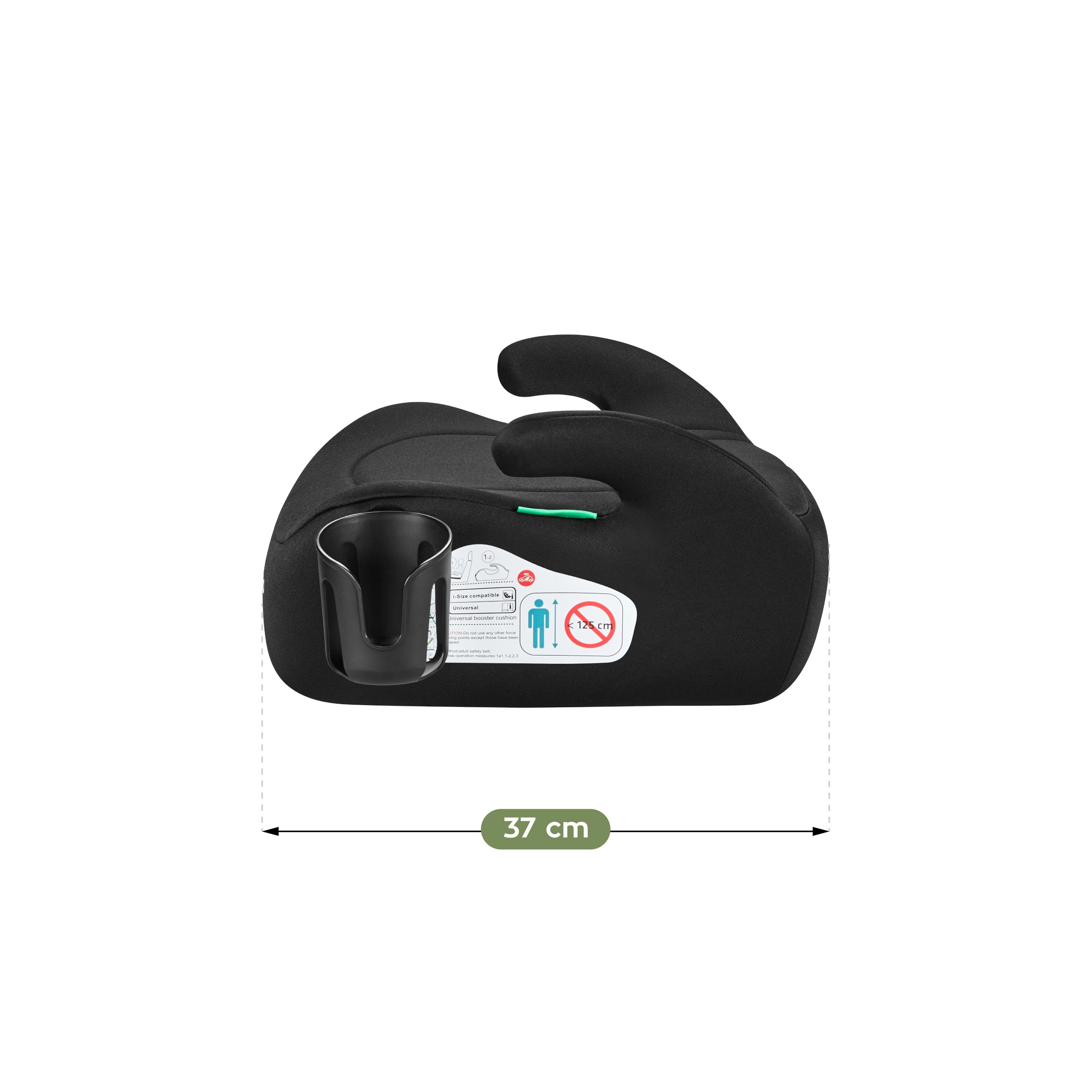 Tulano Cabby 20 Zwart 125-150cm I-Size basis autostoel