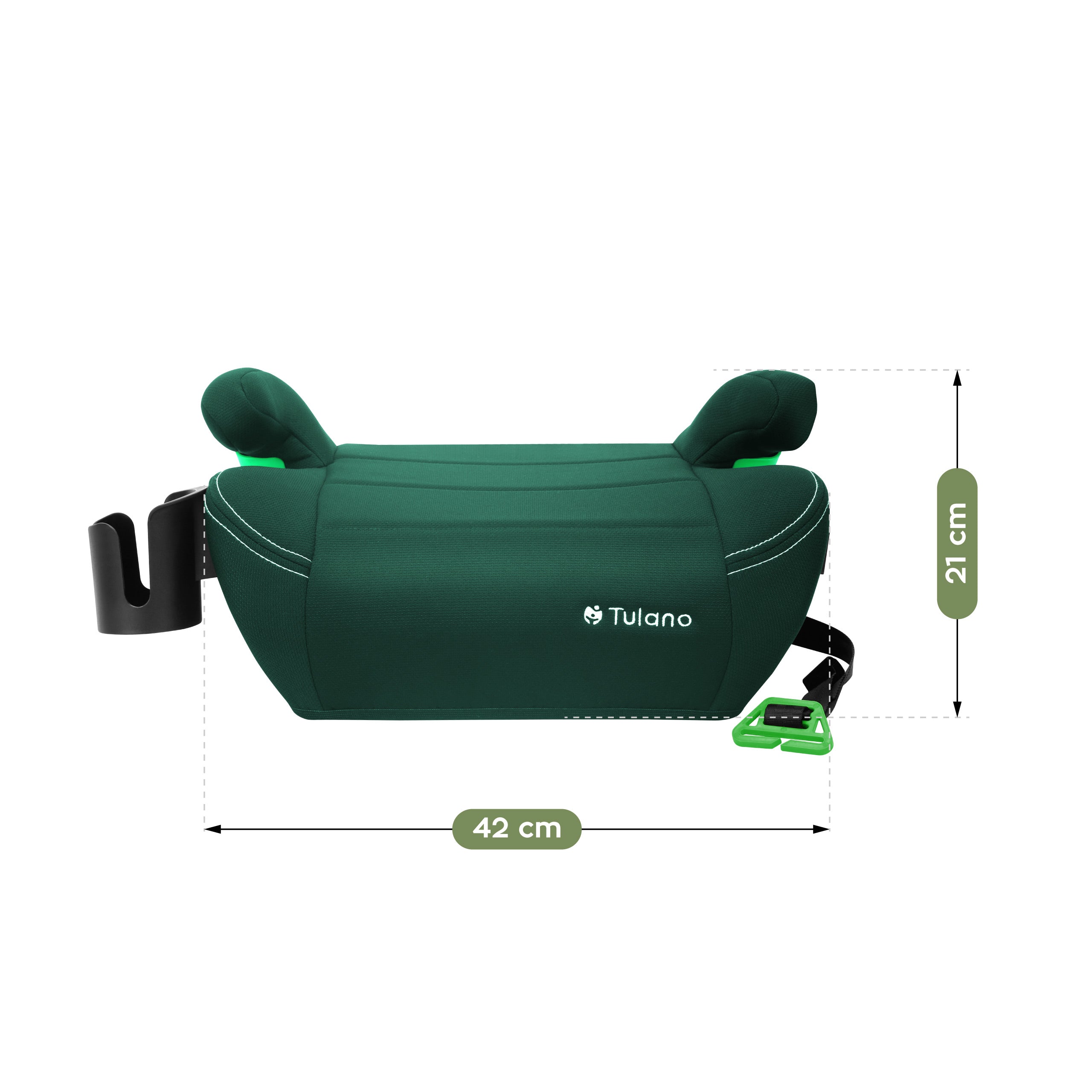 Tulano Cabby 25 Green 125-150cm I-Size basis autostoel