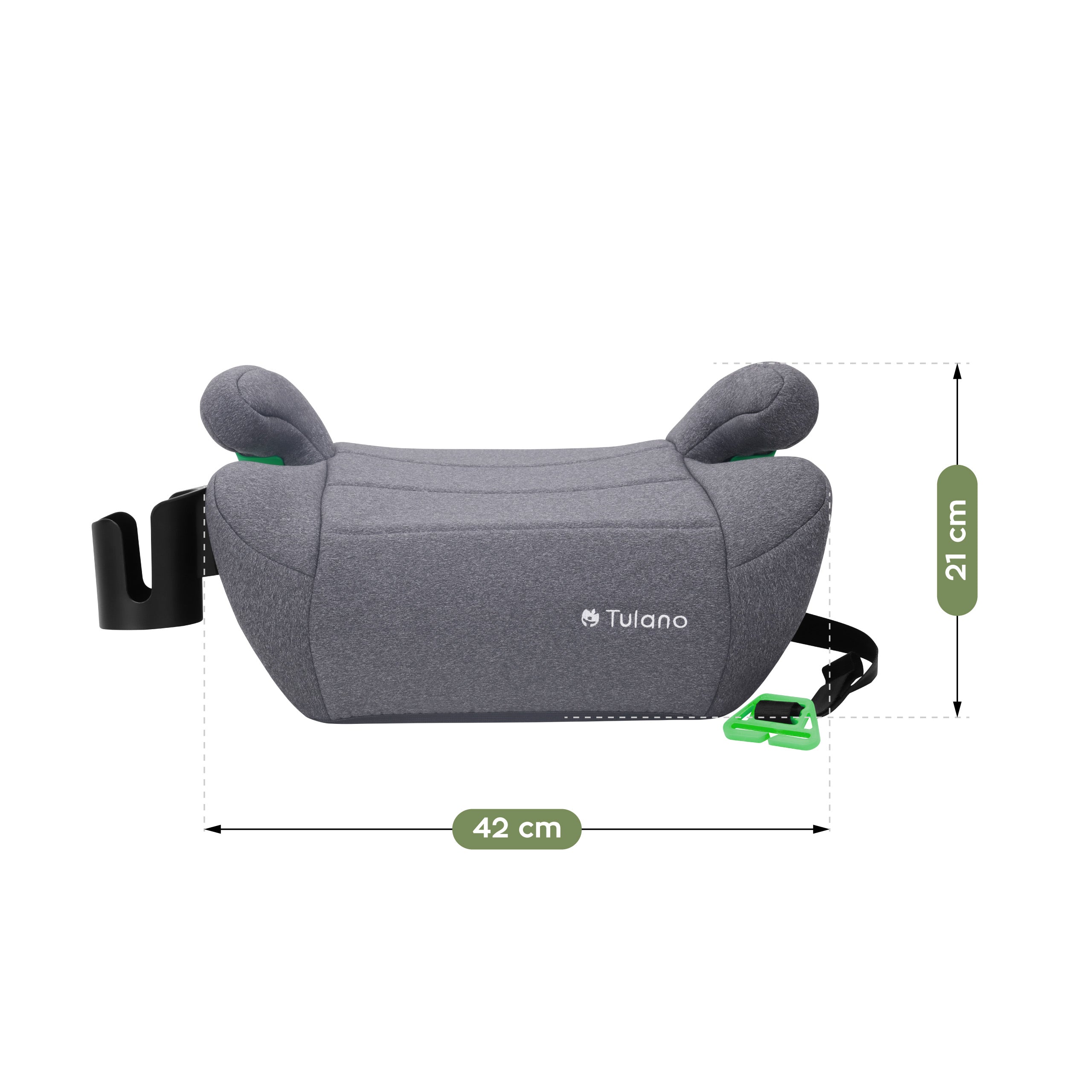 Tulano Cabby 25 Grey 125 -150cm I-Size basis autostoel
