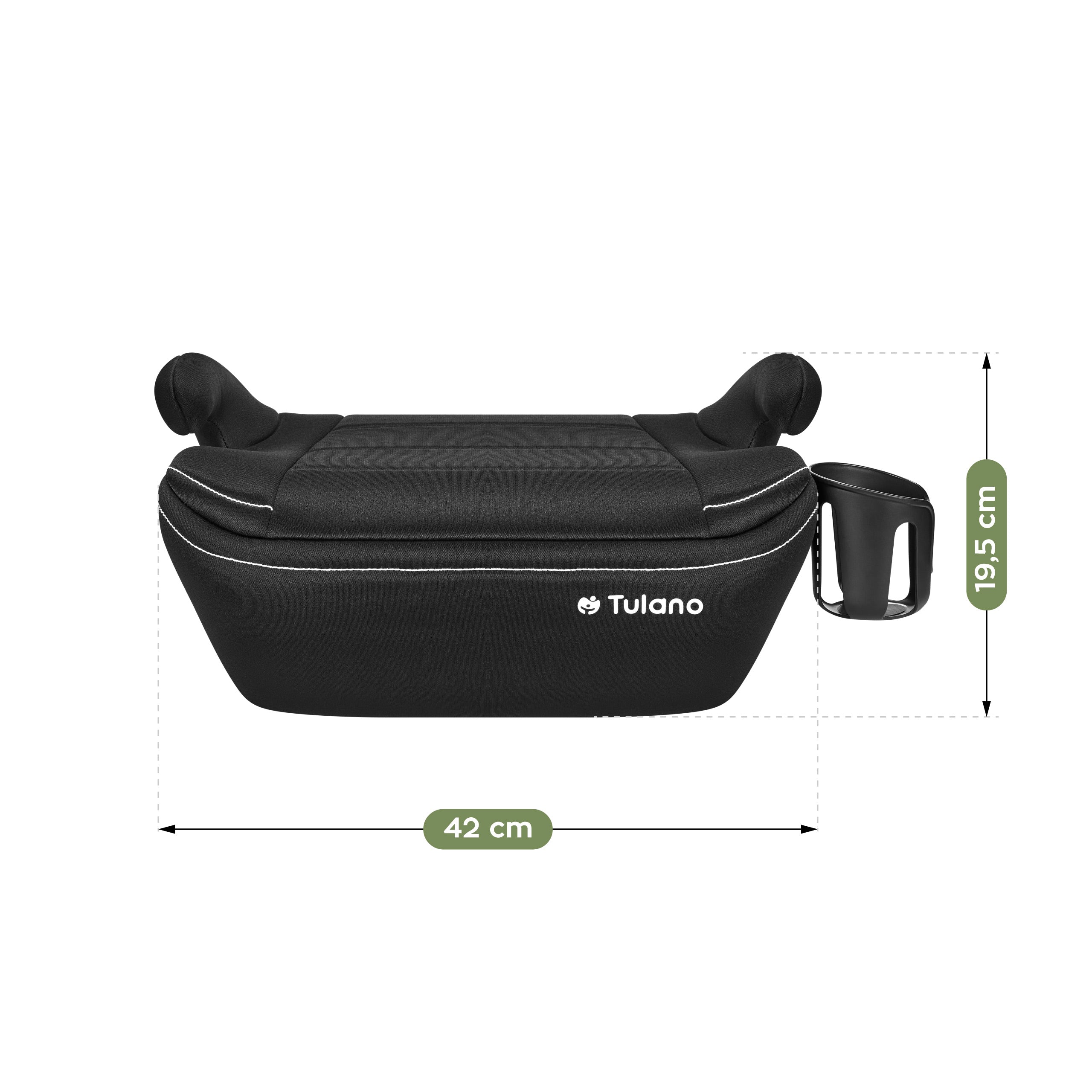 Tulano Cabby 30 Zwart 125-150cm I-Size basis autostoel
