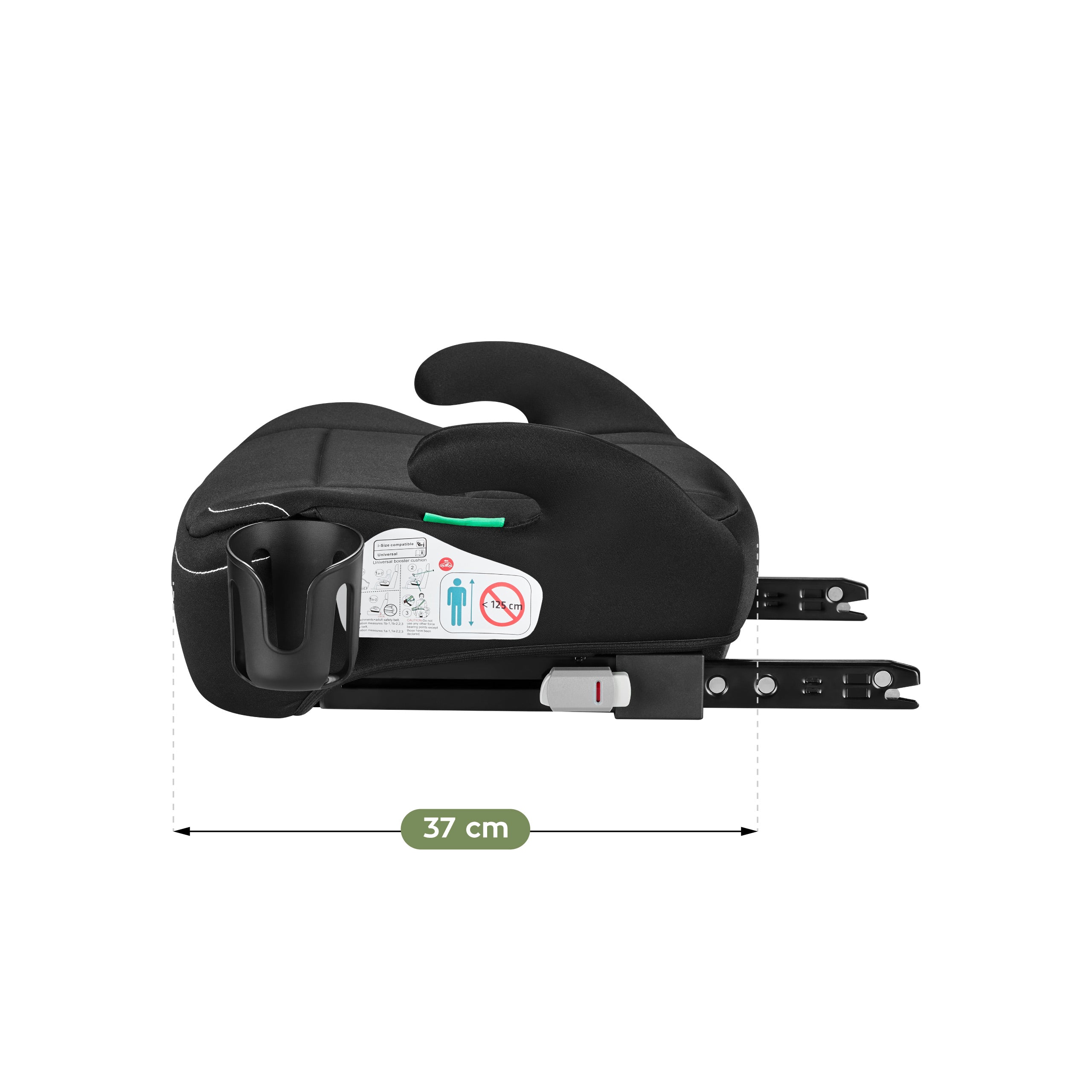 Tulano Cabby 30 Zwart 125-150cm I-Size basis autostoel